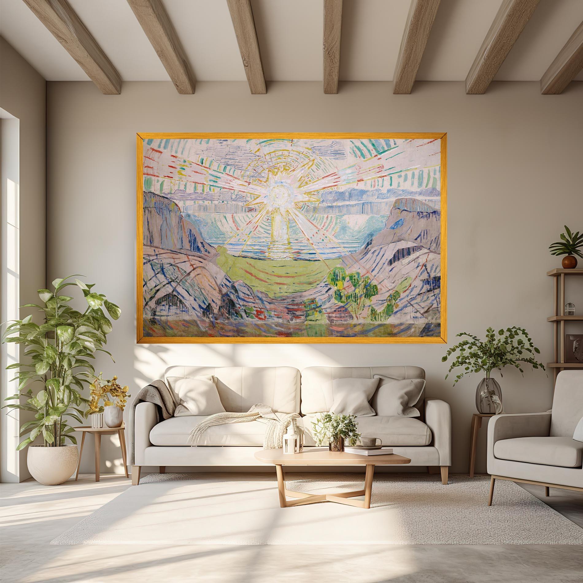 Leinwandbild The Sun Art mockup 6