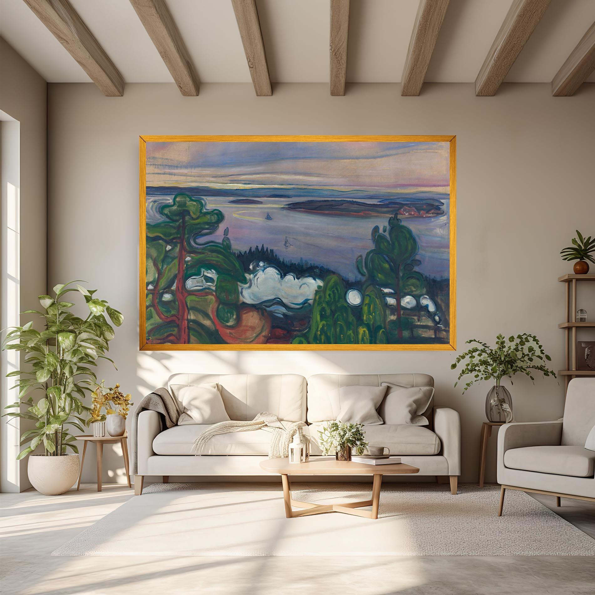 Leinwandbild Train Smoke mockup 6