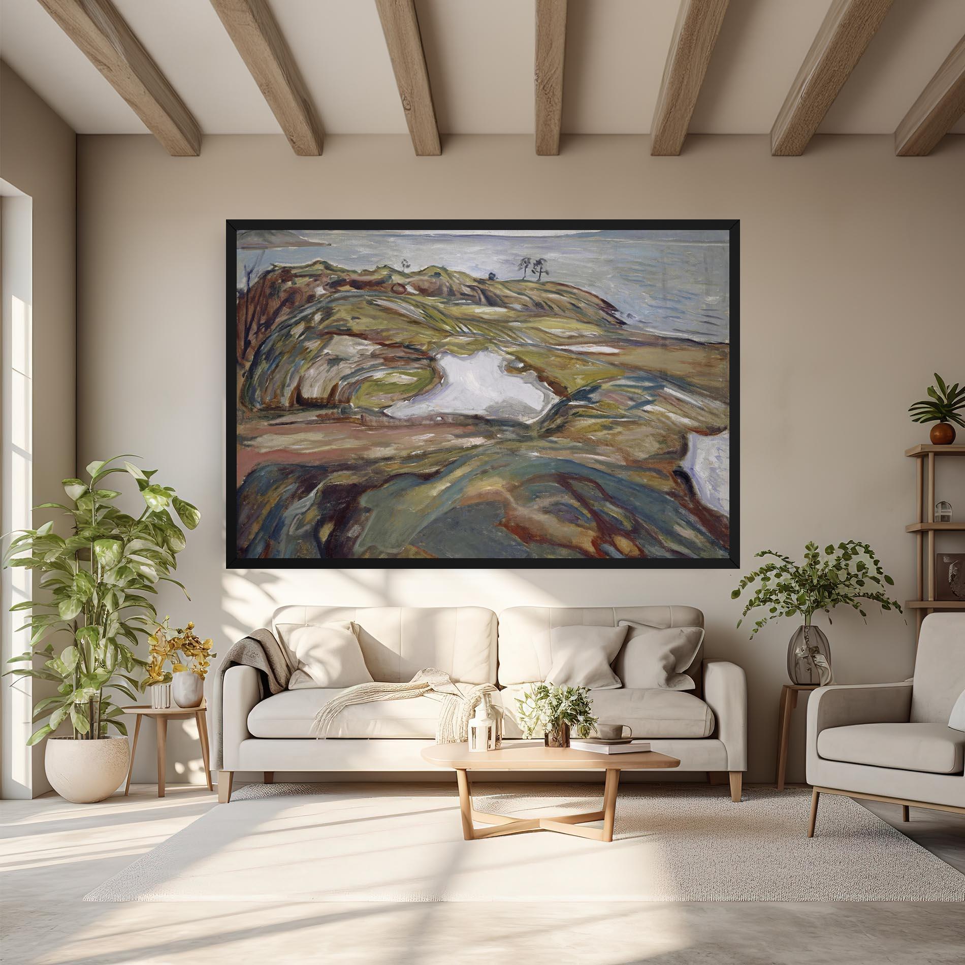 Leinwandbild Coastal Landscape mockup 6