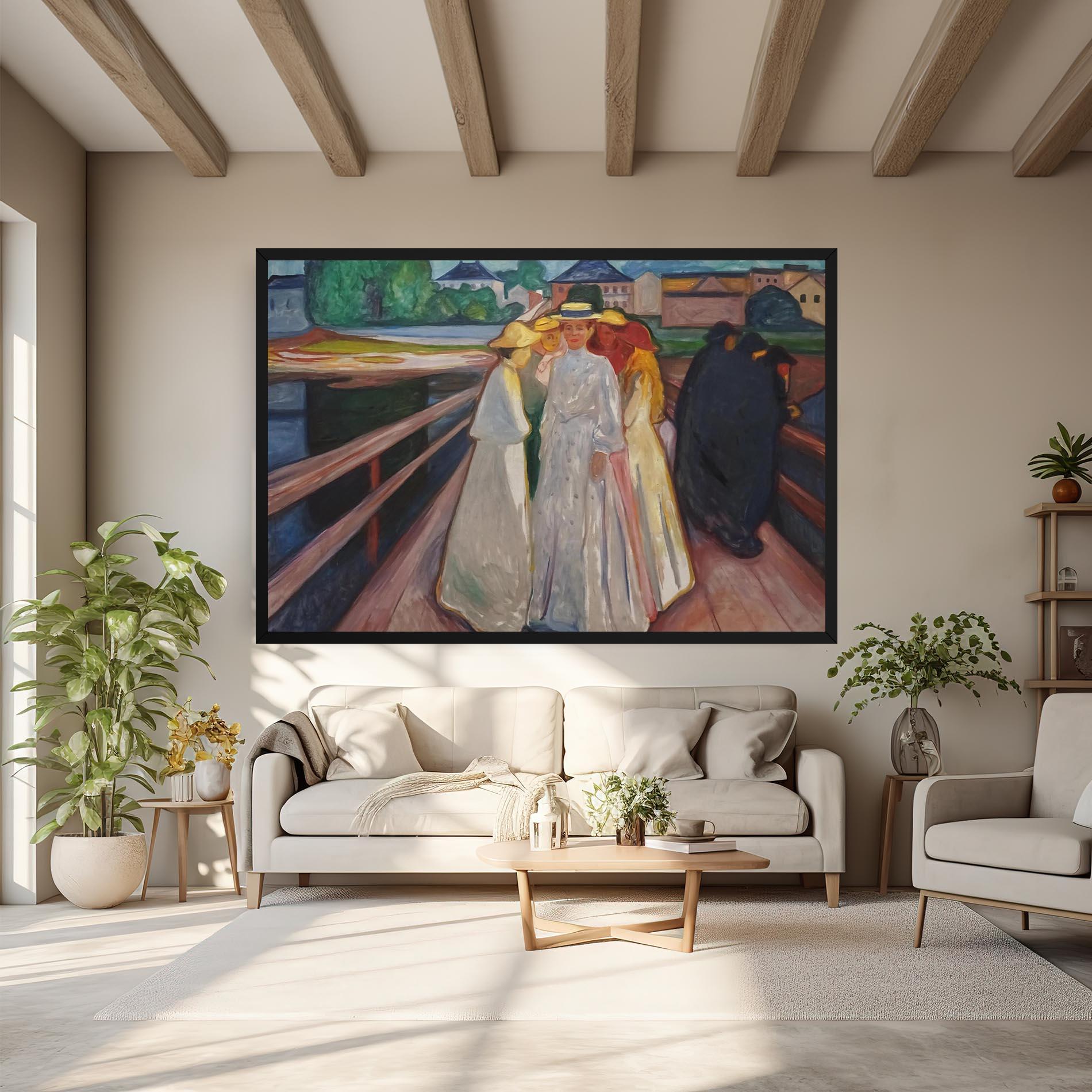 Leinwandbild Munch Art mockup 6