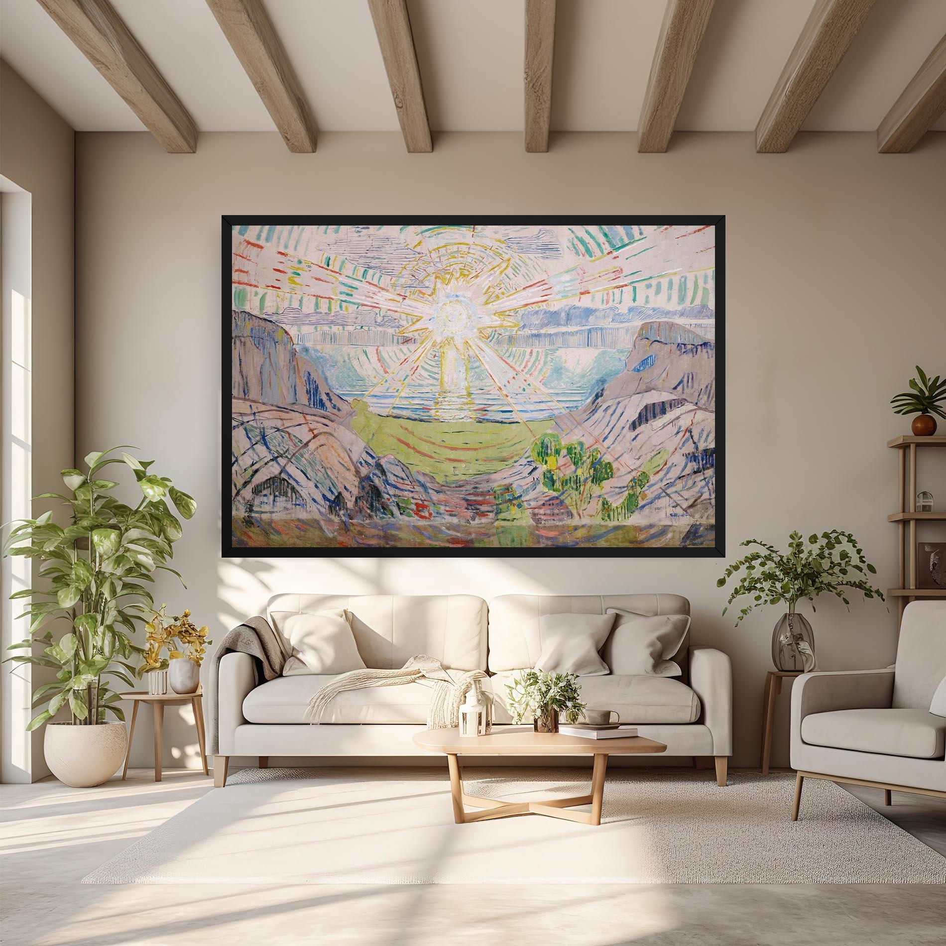 Leinwandbild The Sun Art mockup 6