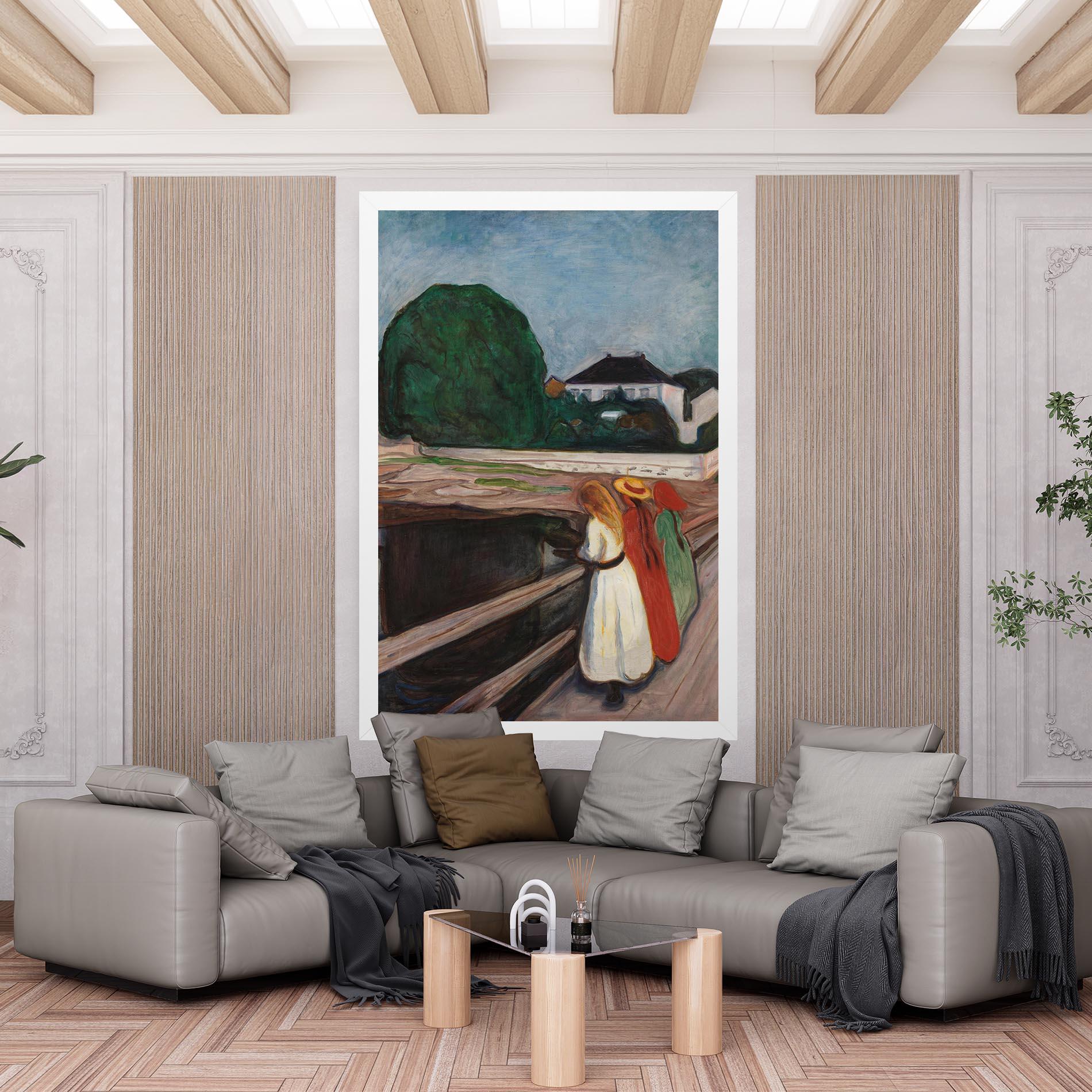 Leinwandbild Girls On The Bridge mockup 6