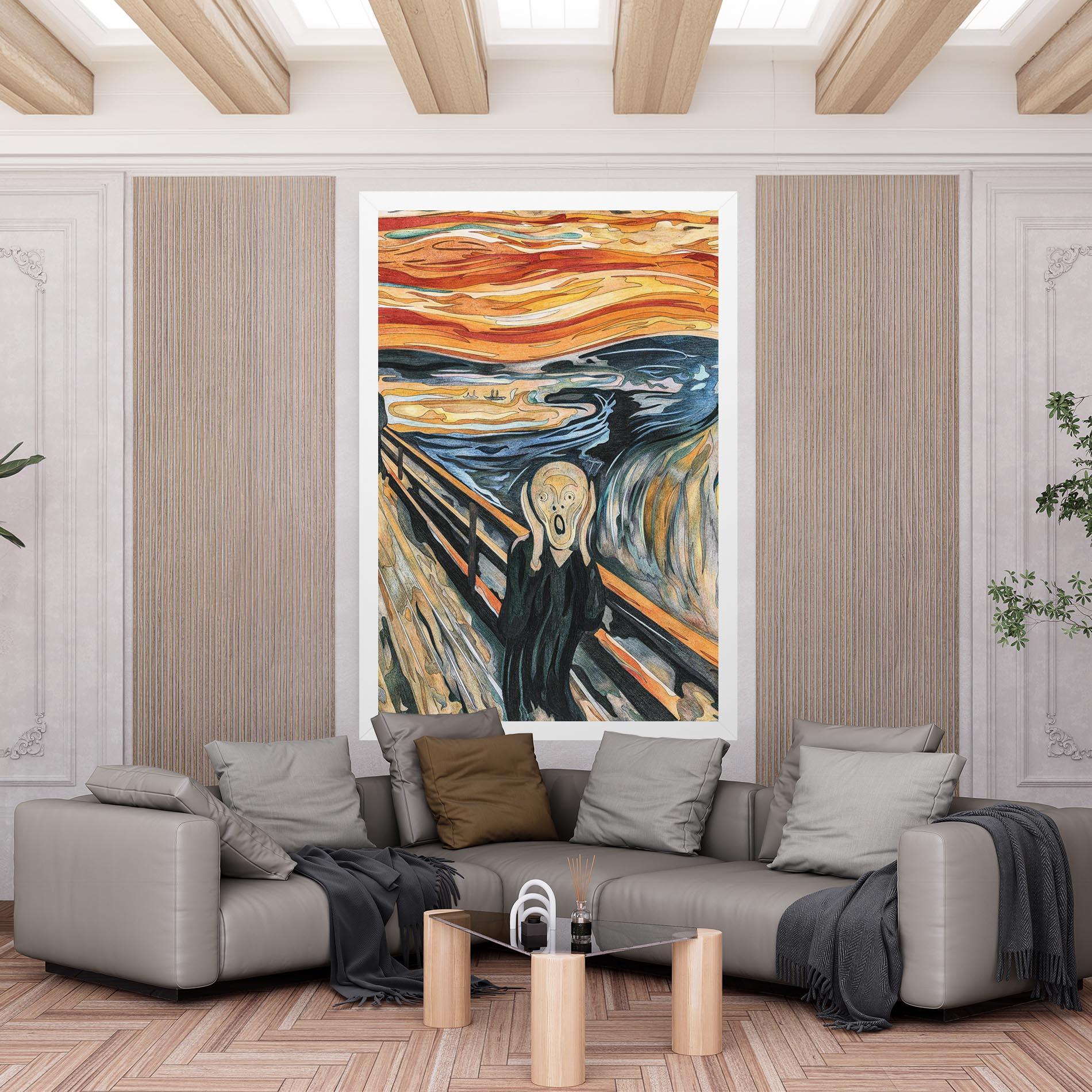 Leinwandbild The Scream mockup 6