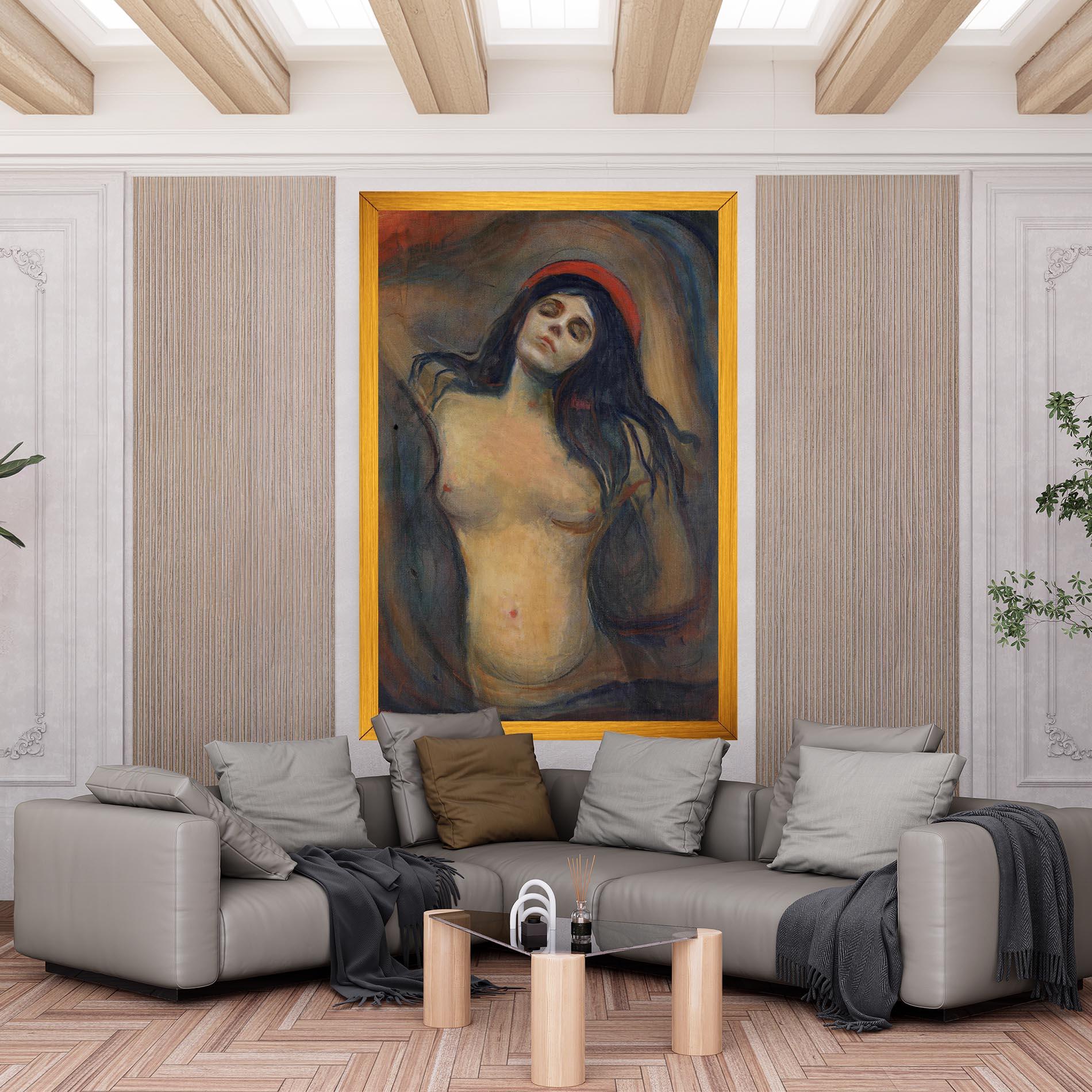 Leinwandbild Madonna Oil Painting mockup 6
