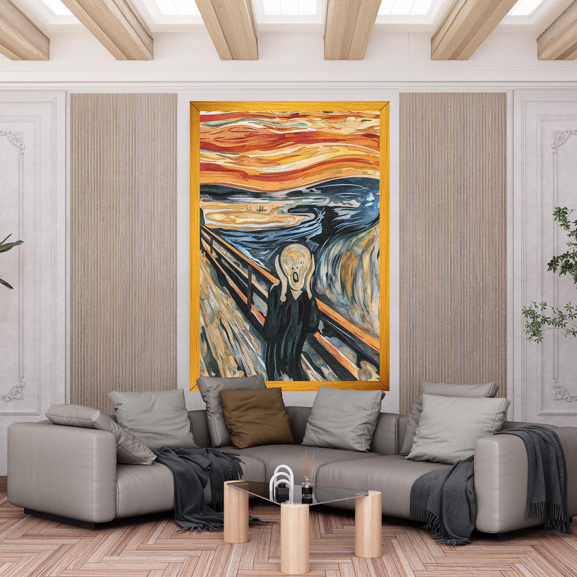 Leinwandbild The Scream mockup 6