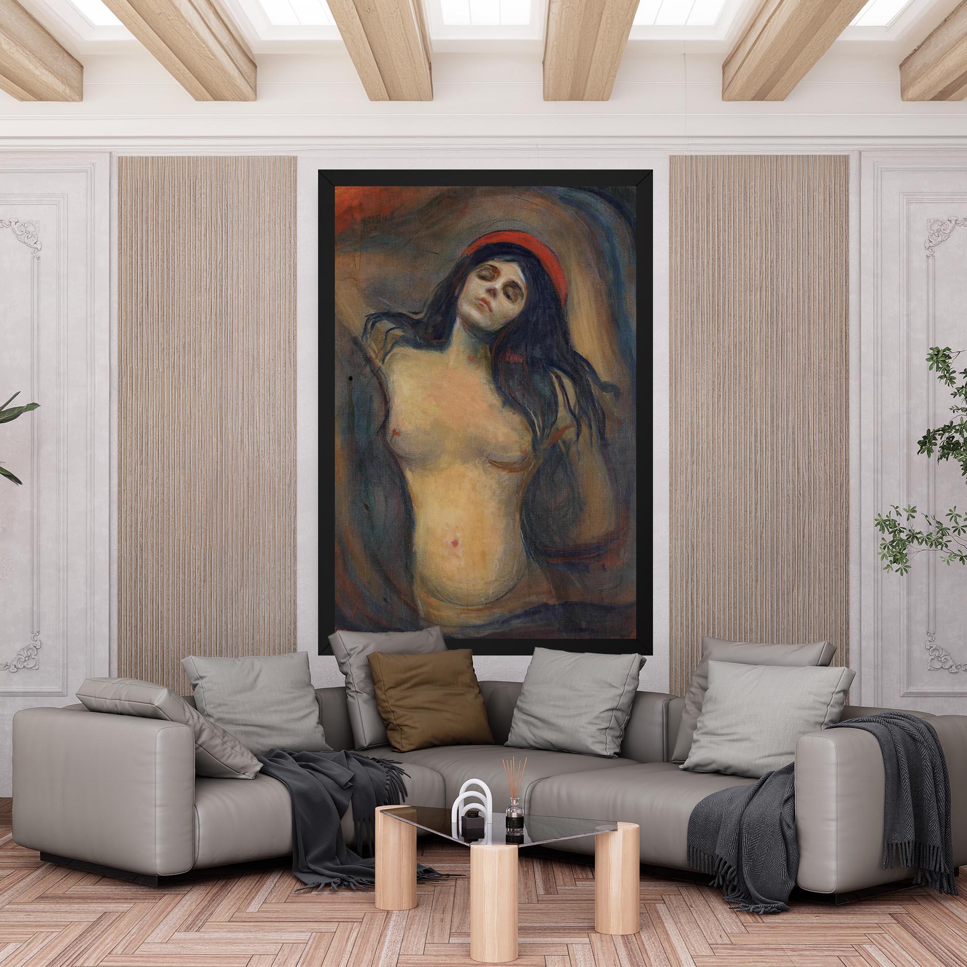 Leinwandbild Madonna Oil Painting mockup 6