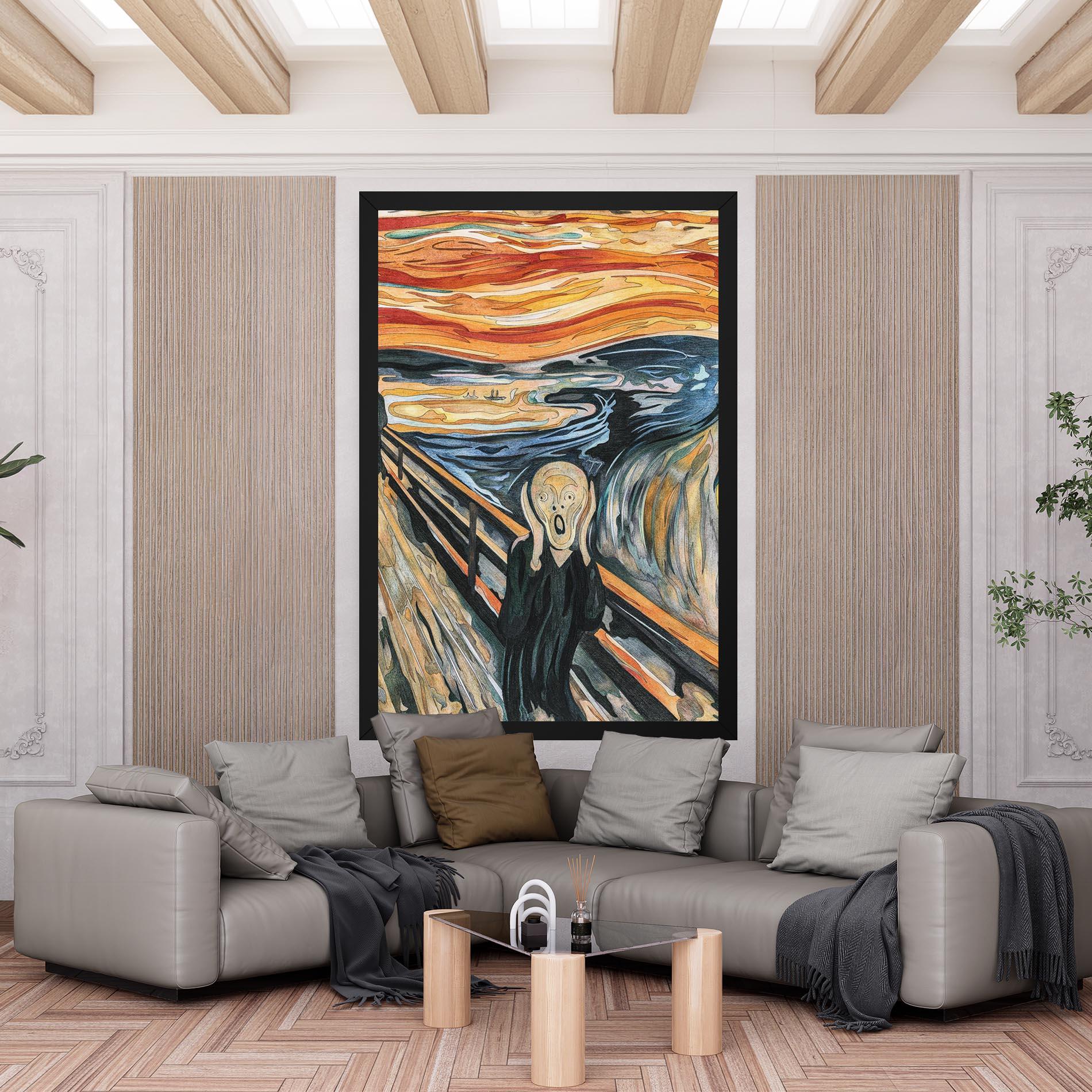 Leinwandbild The Scream mockup 6