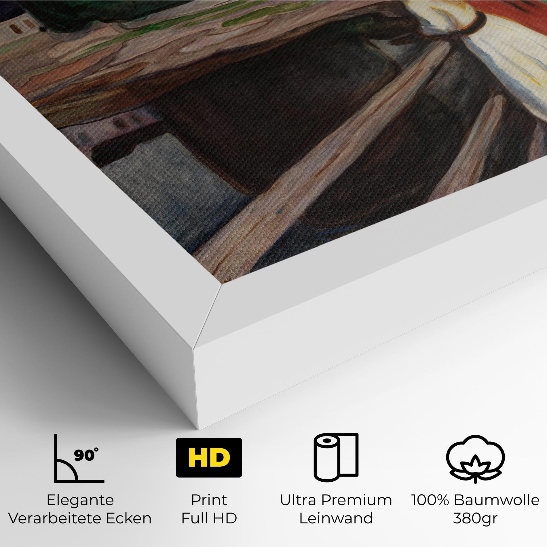 Leinwandbild Girls On The Bridge mockup 4