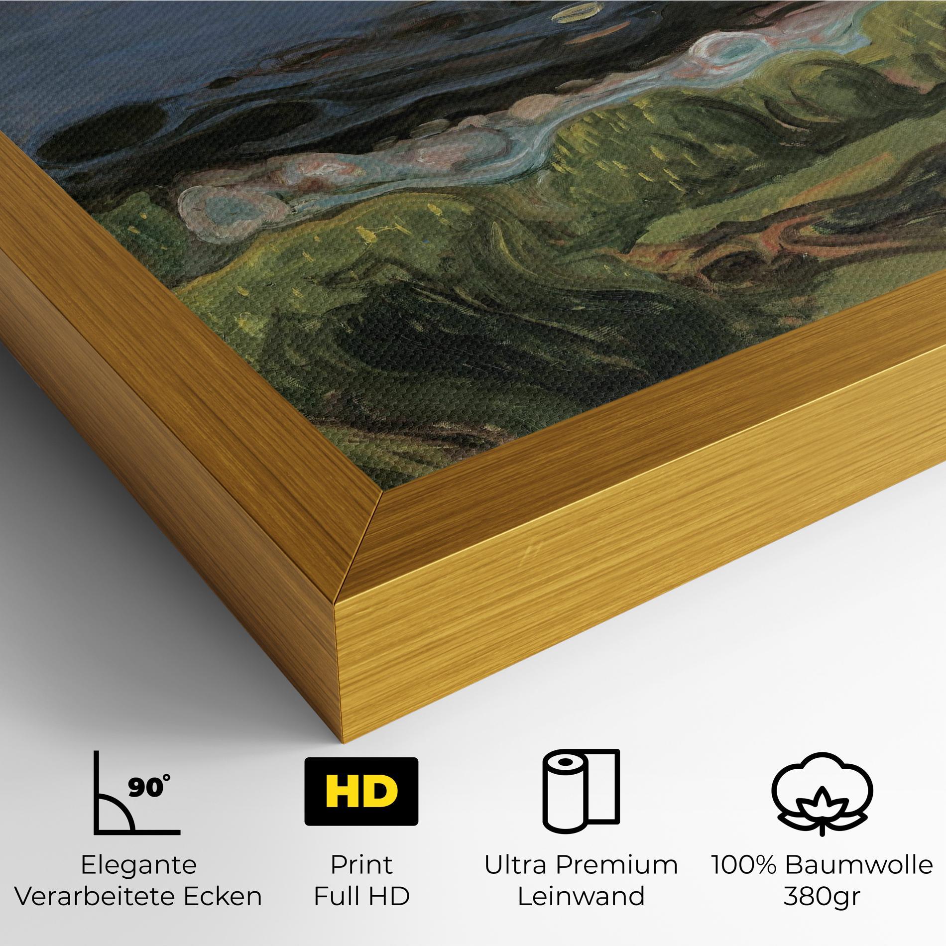 Leinwandbild Summer Night Beach mockup 4