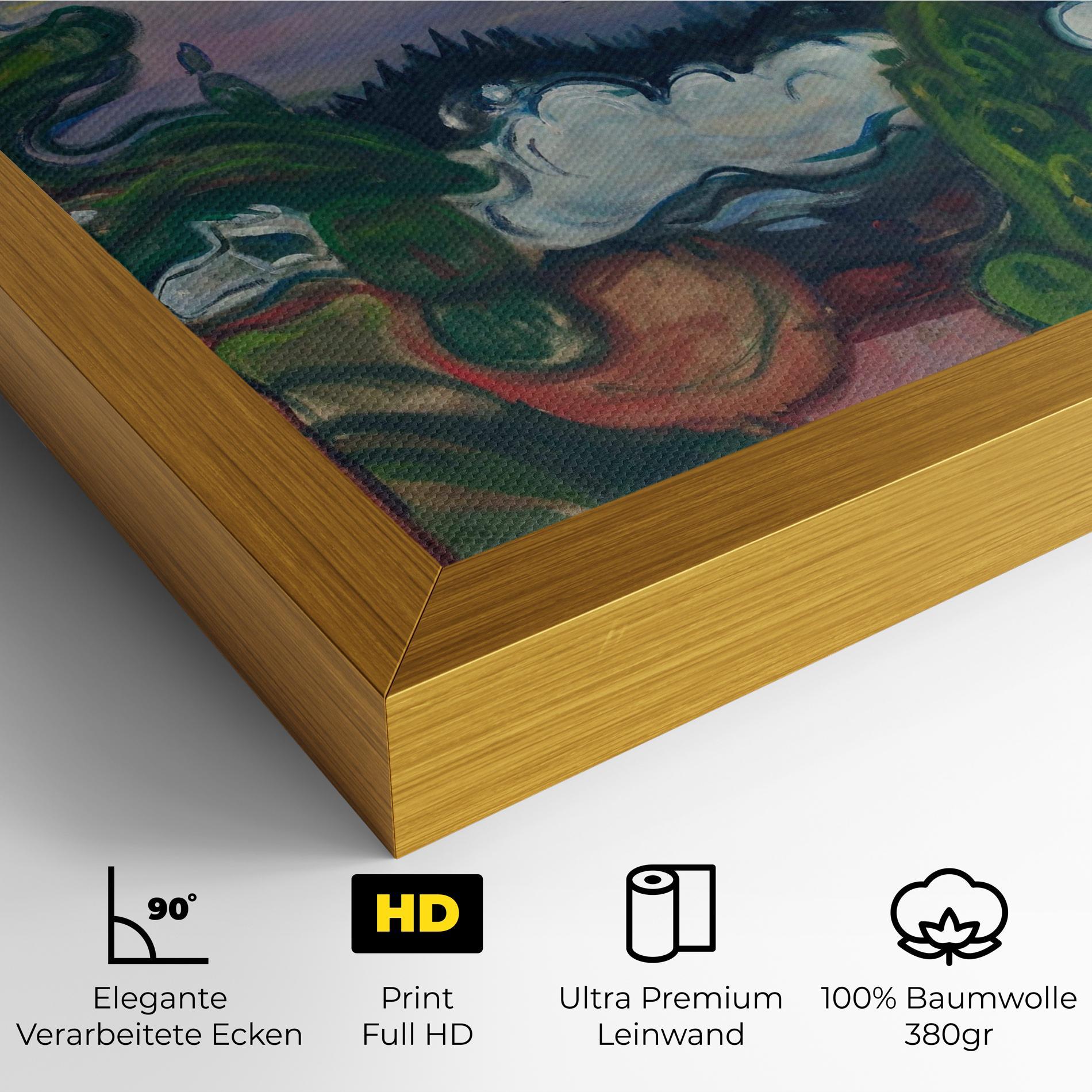 Leinwandbild Train Smoke mockup 4