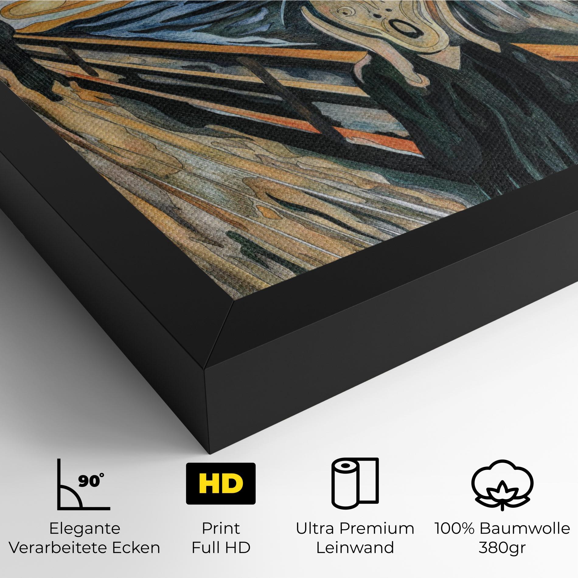 Leinwandbild The Scream mockup 4