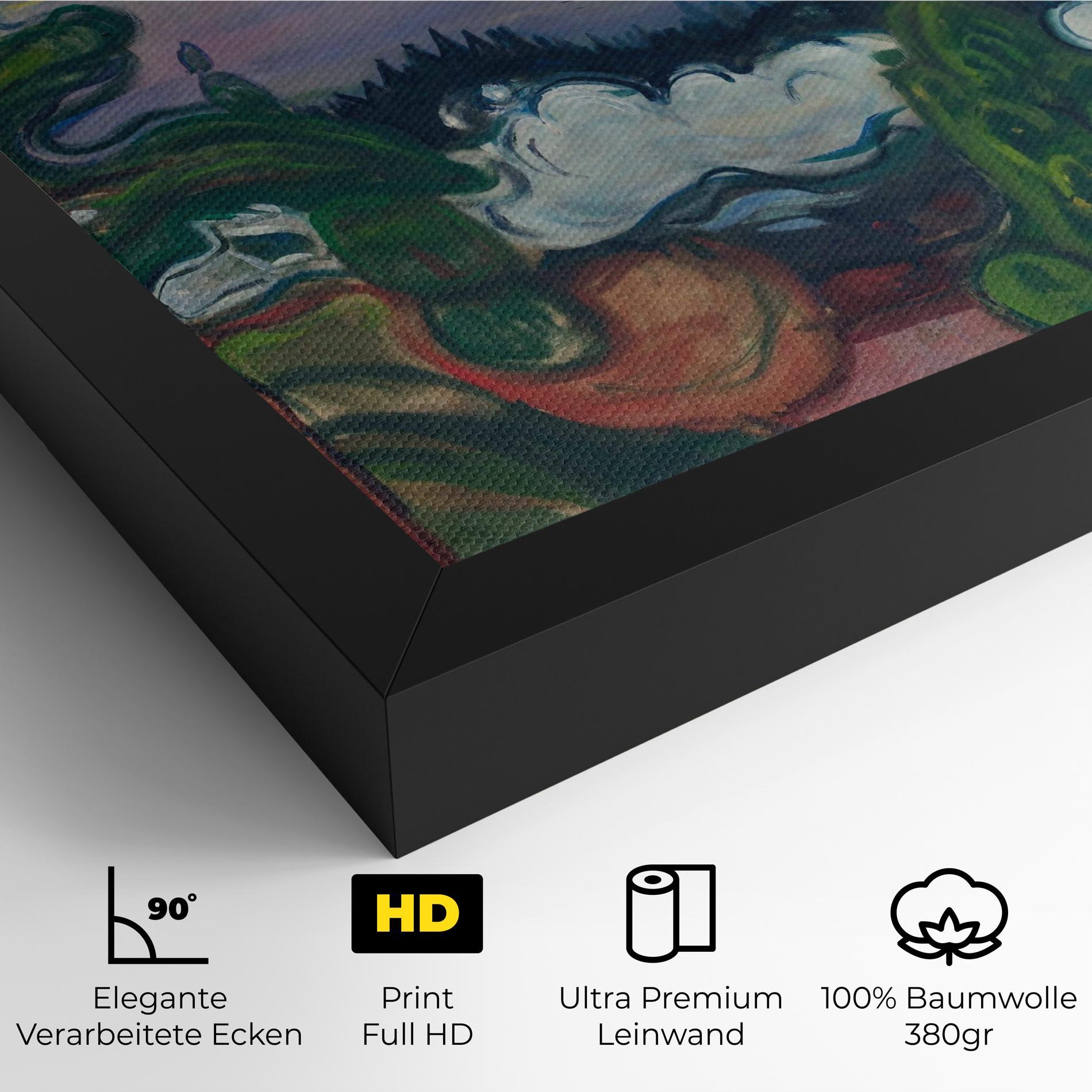 Leinwandbild Train Smoke mockup 4