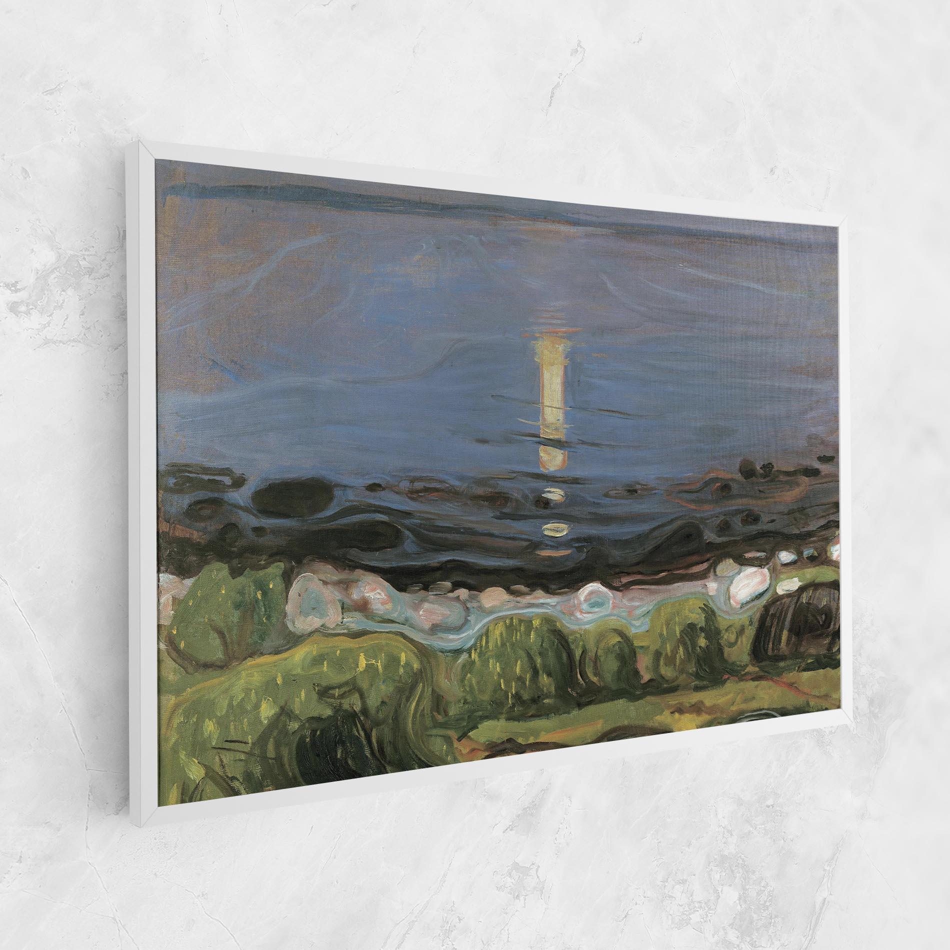 Leinwandbild Summer Night Beach mockup 1