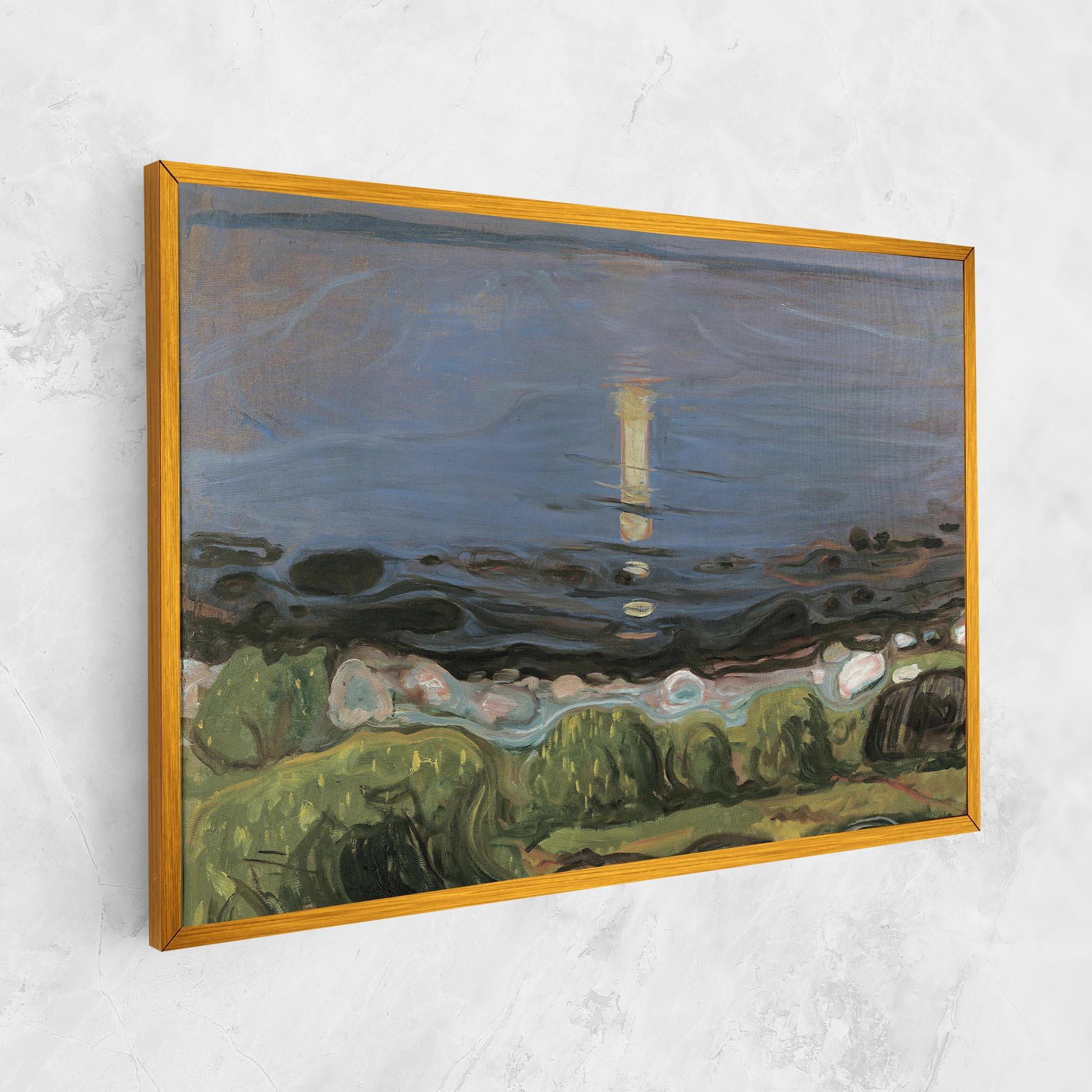 Leinwandbild Summer Night Beach mockup 1