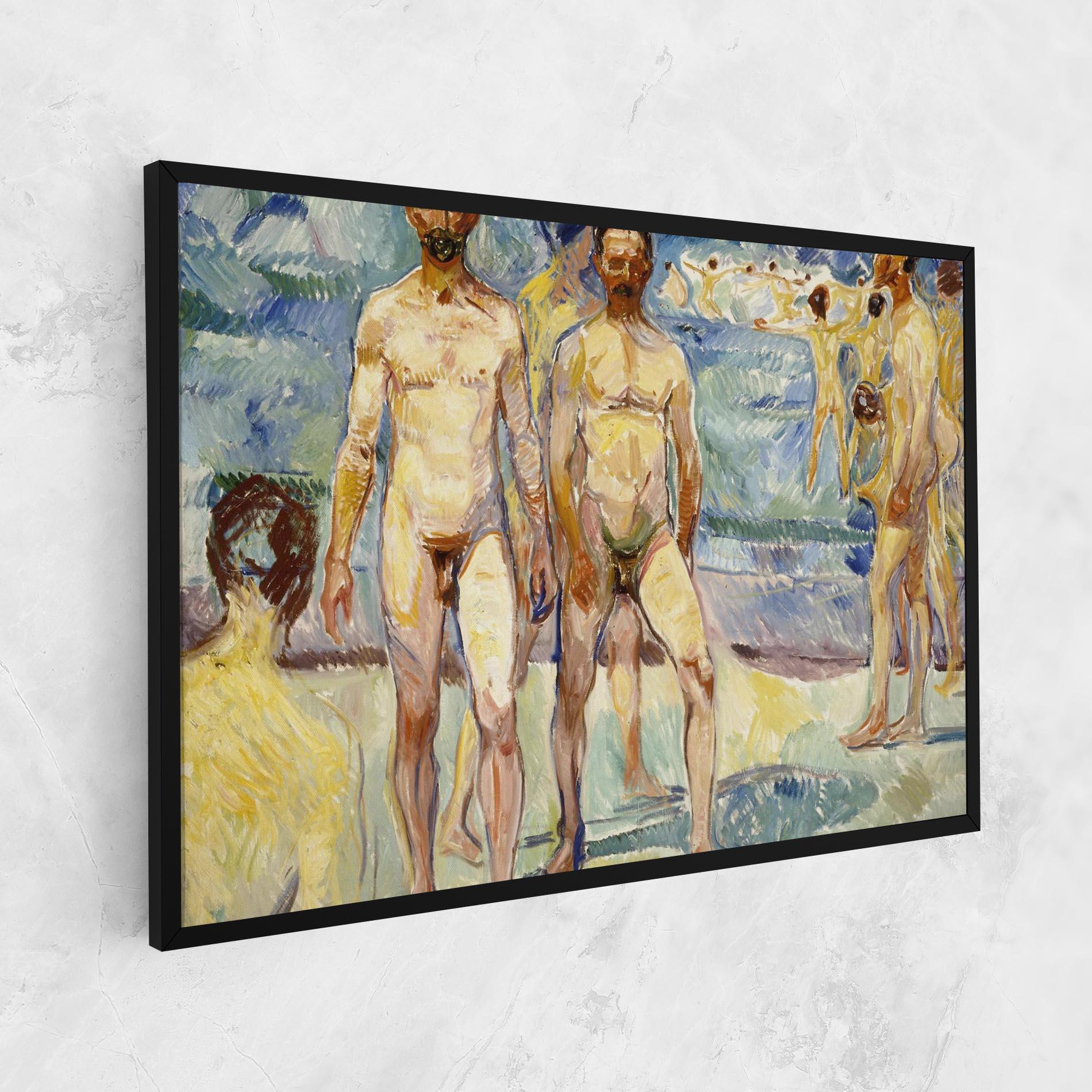 Leinwandbild Bathing Men mockup 1