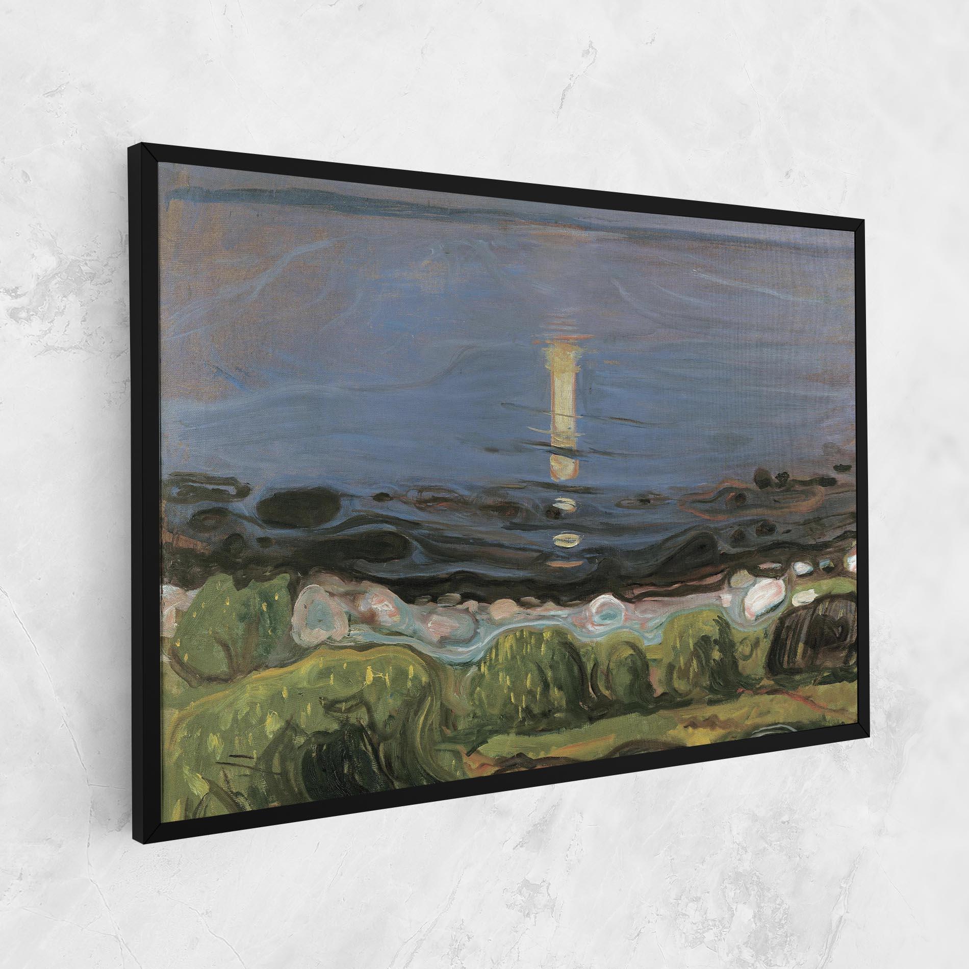 Leinwandbild Summer Night Beach mockup 1