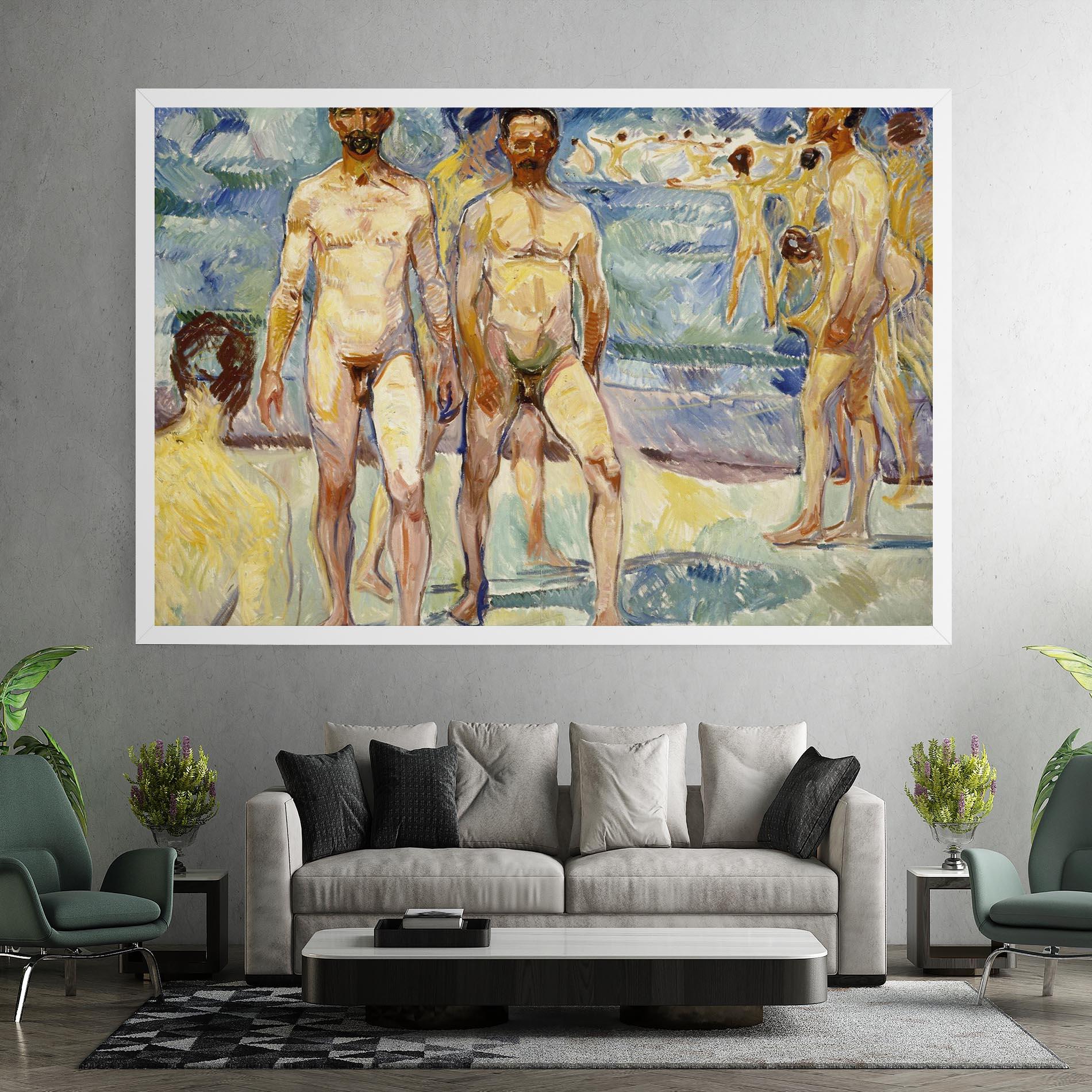 Leinwandbild Bathing Men mockup 7