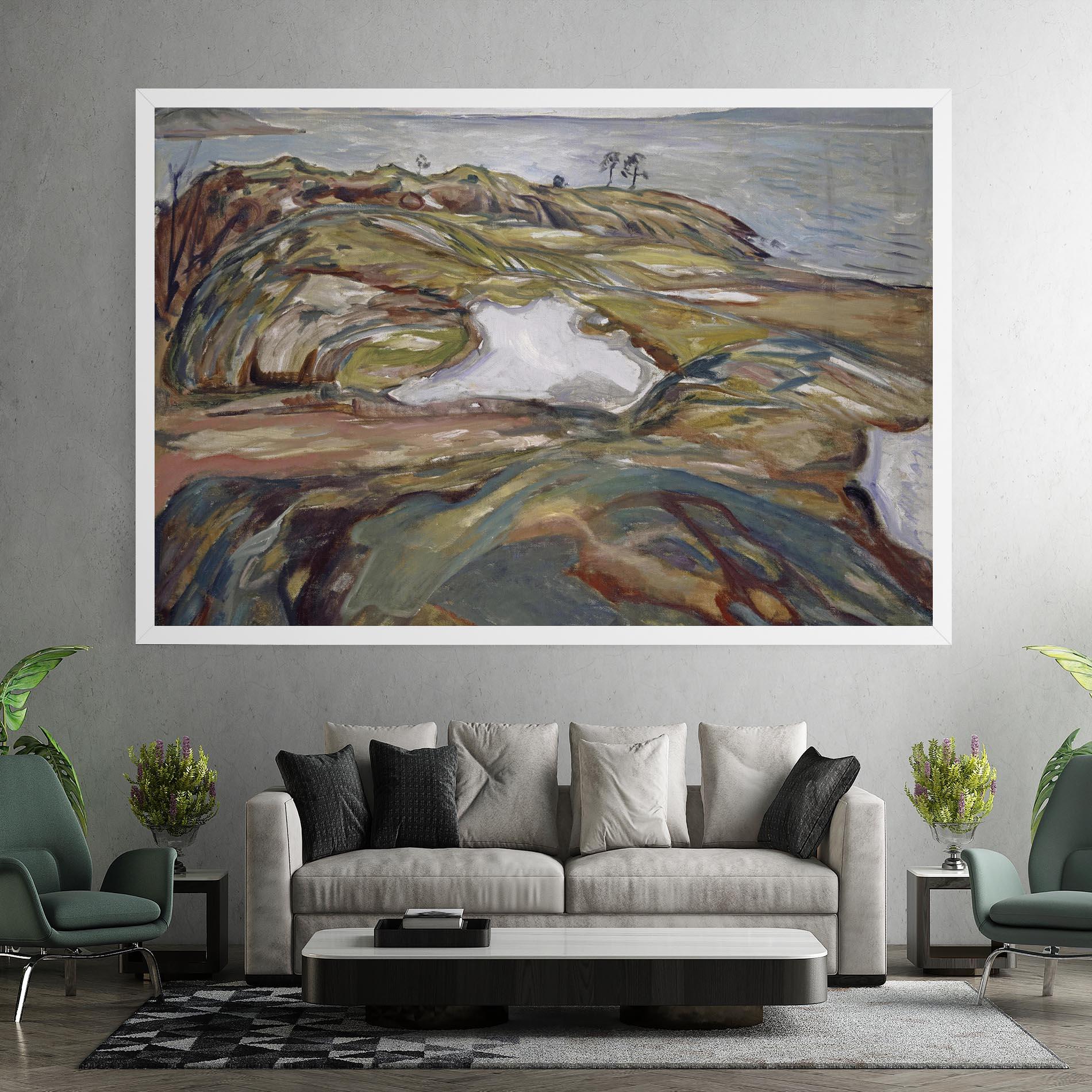 Leinwandbild Coastal Landscape mockup 7