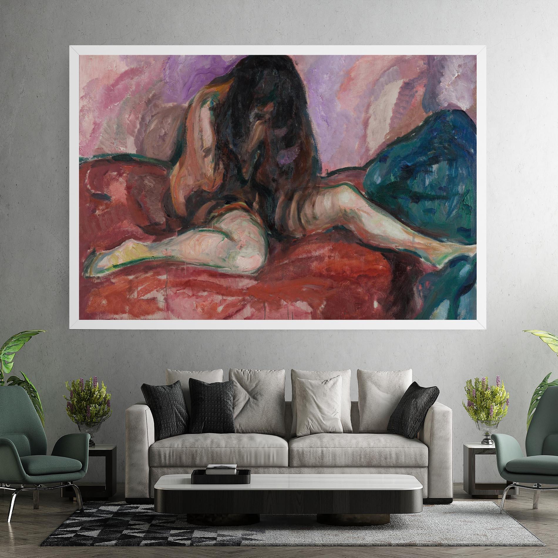 Leinwandbild Weeping Nude mockup 7