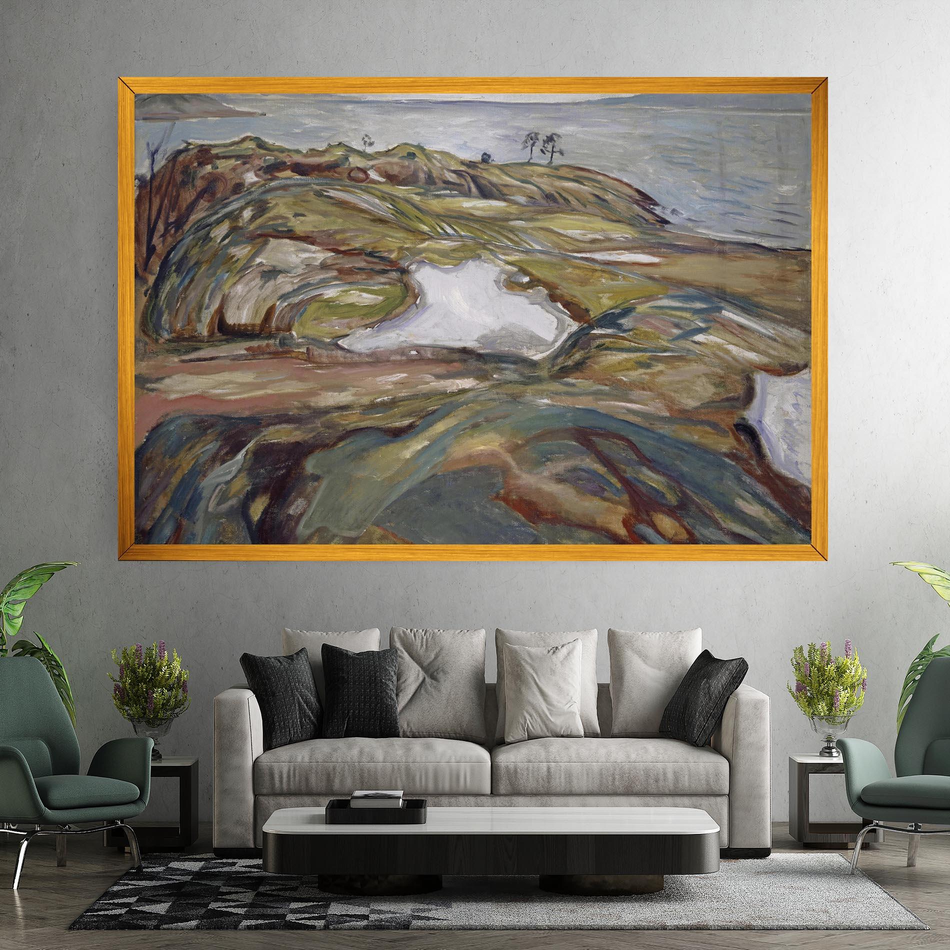 Leinwandbild Coastal Landscape mockup 7