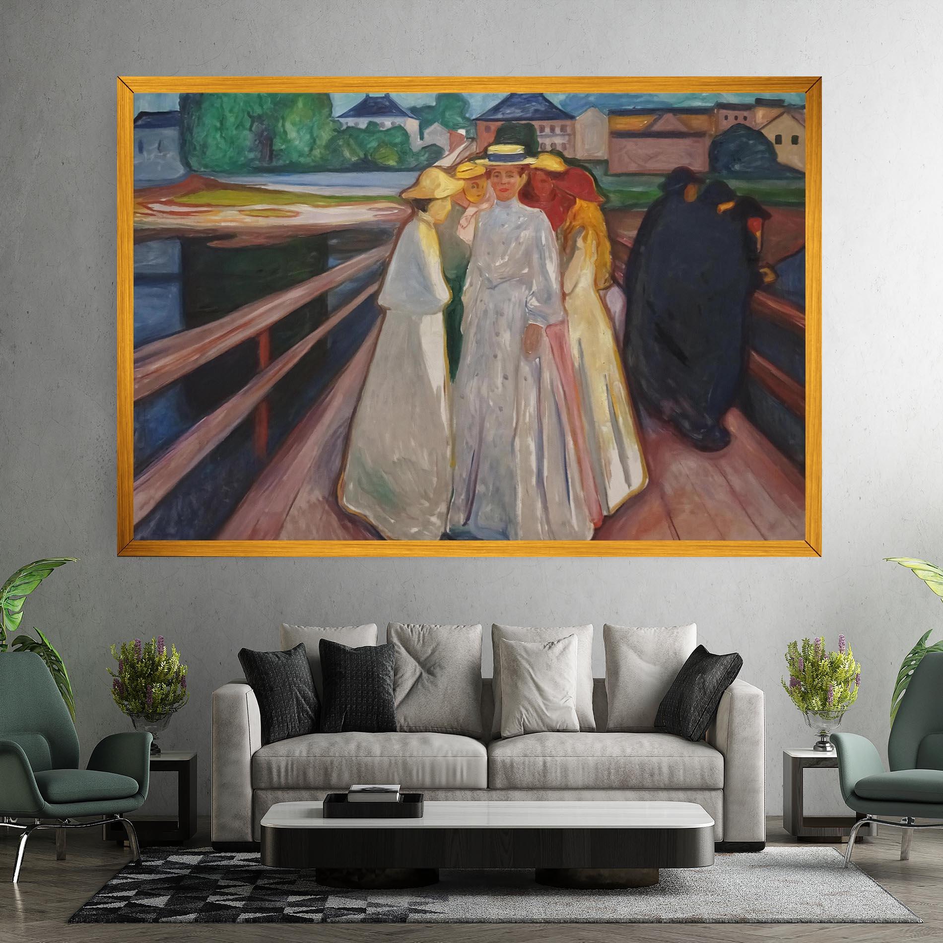 Leinwandbild Munch Art mockup 7