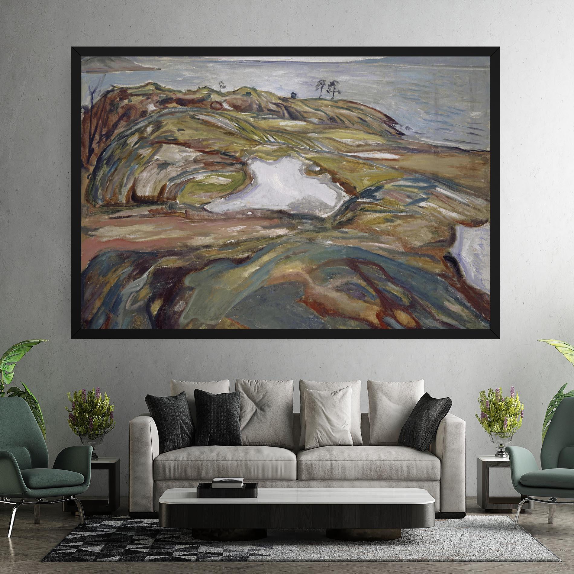 Leinwandbild Coastal Landscape mockup 7