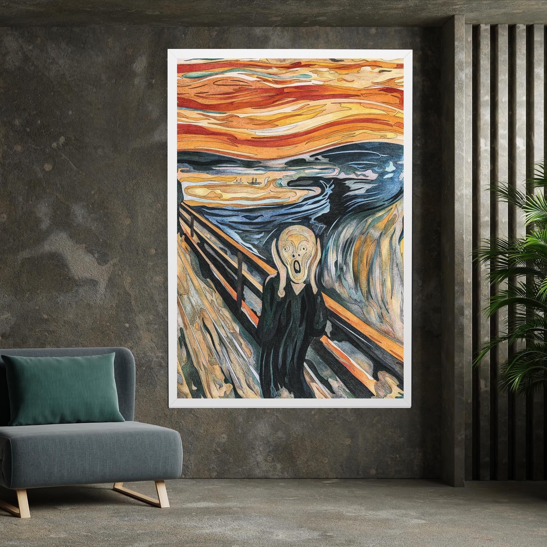 Leinwandbild The Scream mockup 7