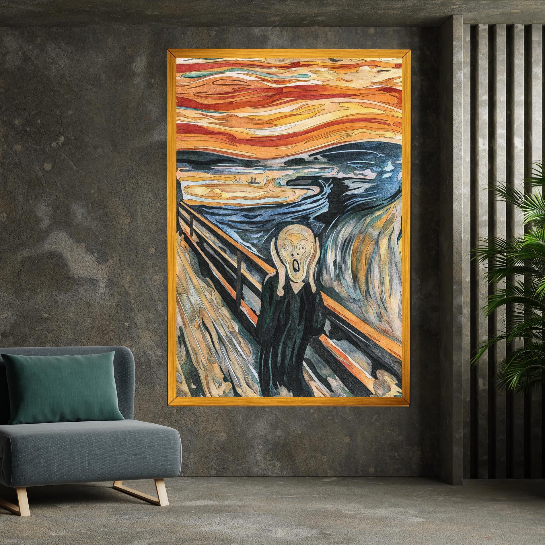 Leinwandbild The Scream mockup 7
