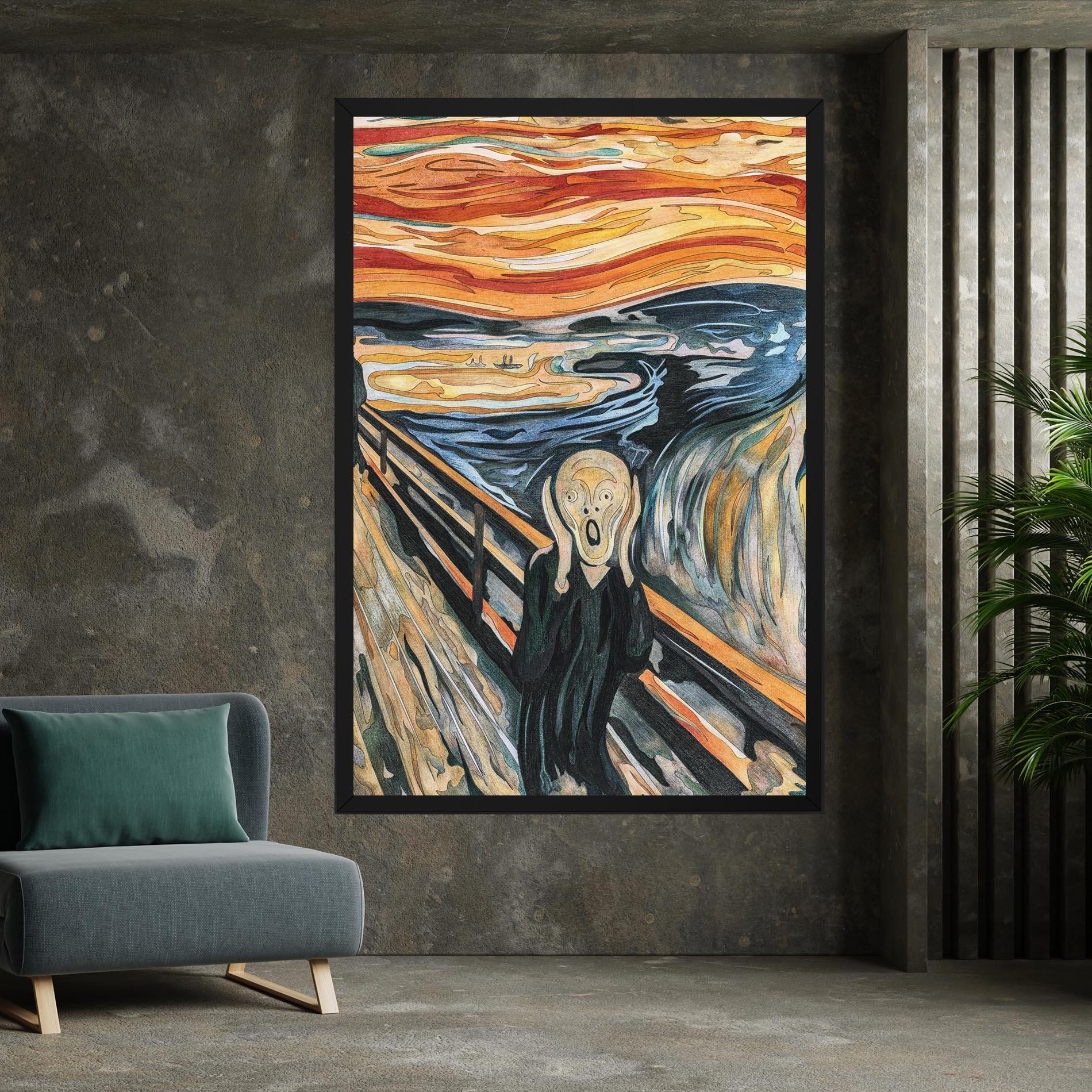 Leinwandbild The Scream mockup 7