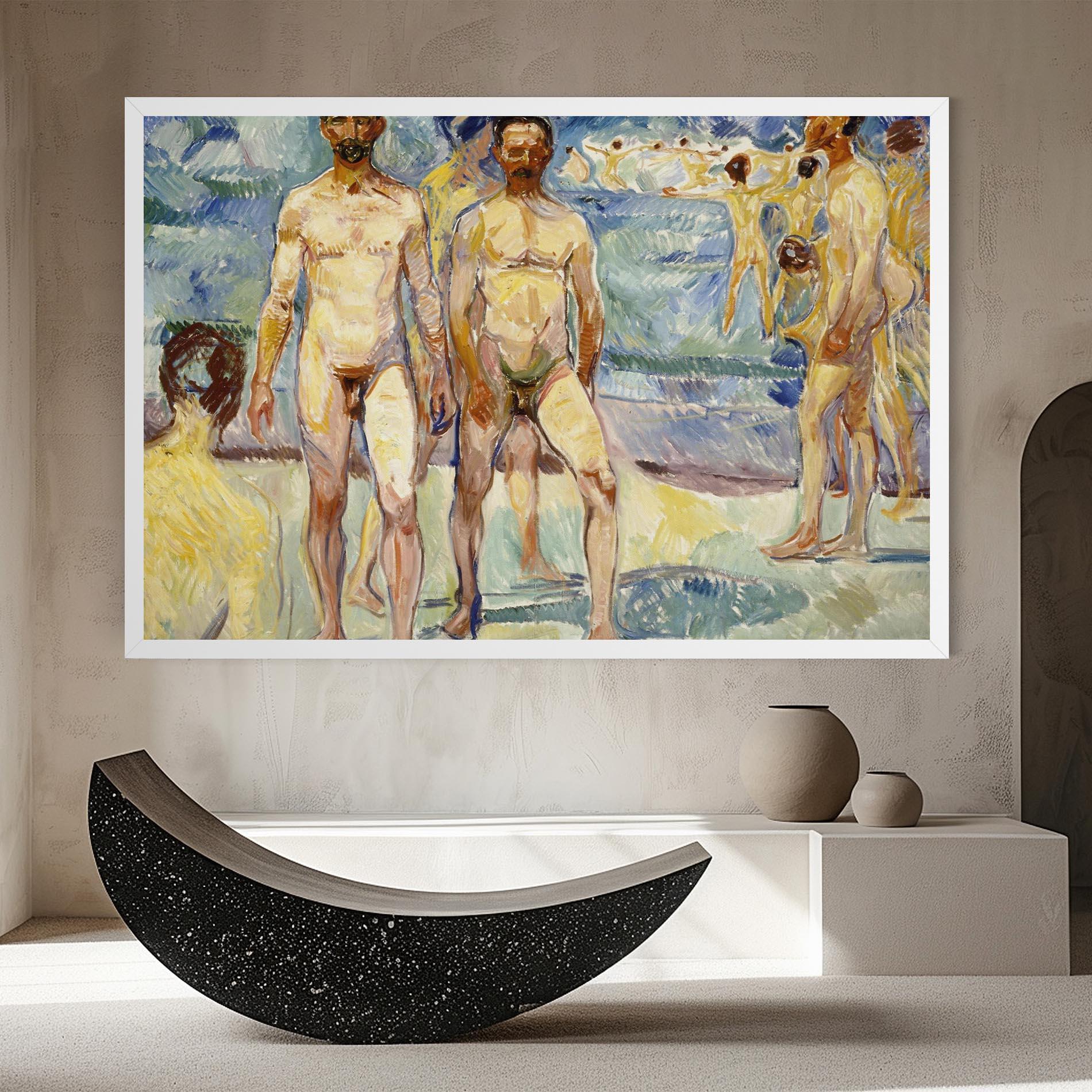 Leinwandbild Bathing Men mockup 8