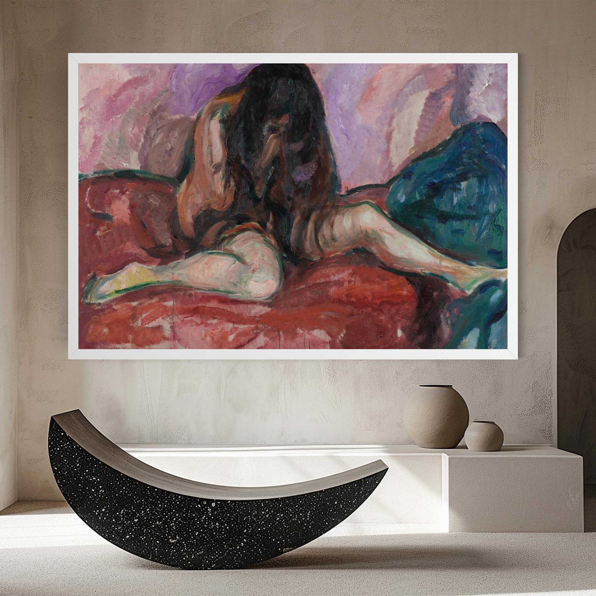 Leinwandbild Weeping Nude mockup 8
