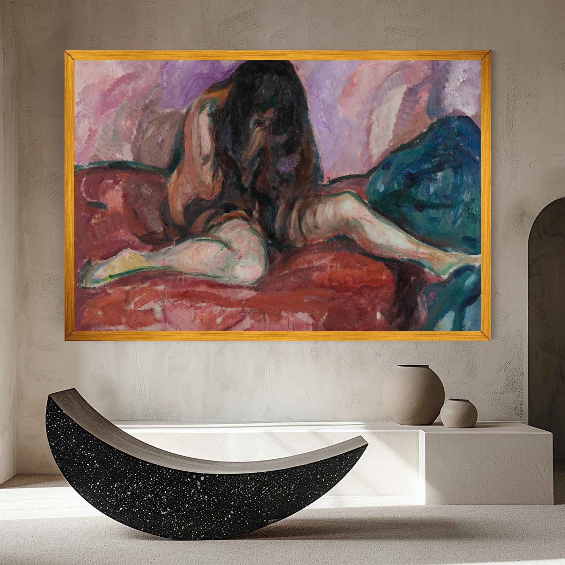 Leinwandbild Weeping Nude mockup 8