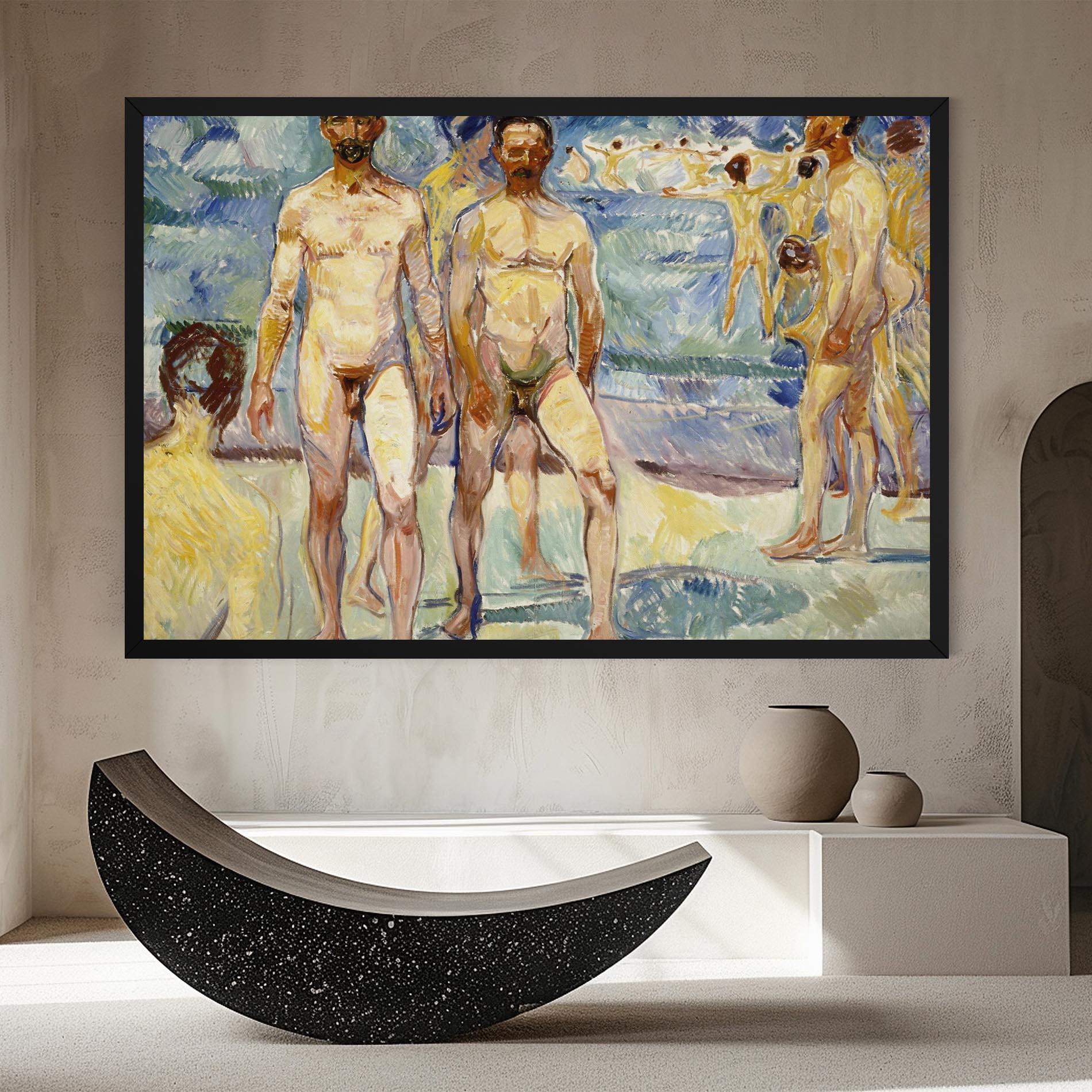 Leinwandbild Bathing Men mockup 8