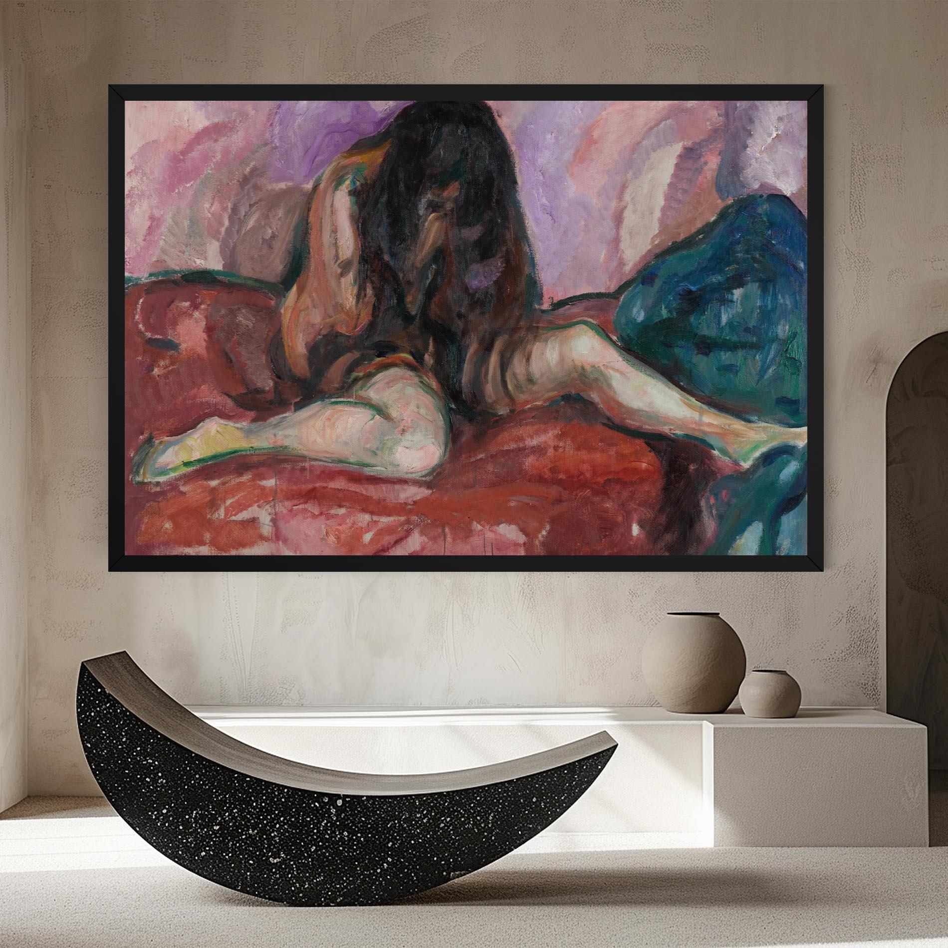 Leinwandbild Weeping Nude mockup 8