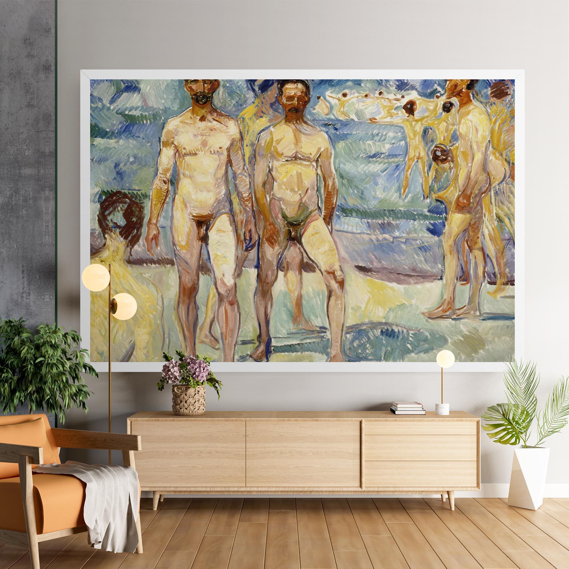 Leinwandbild Bathing Men mockup 9