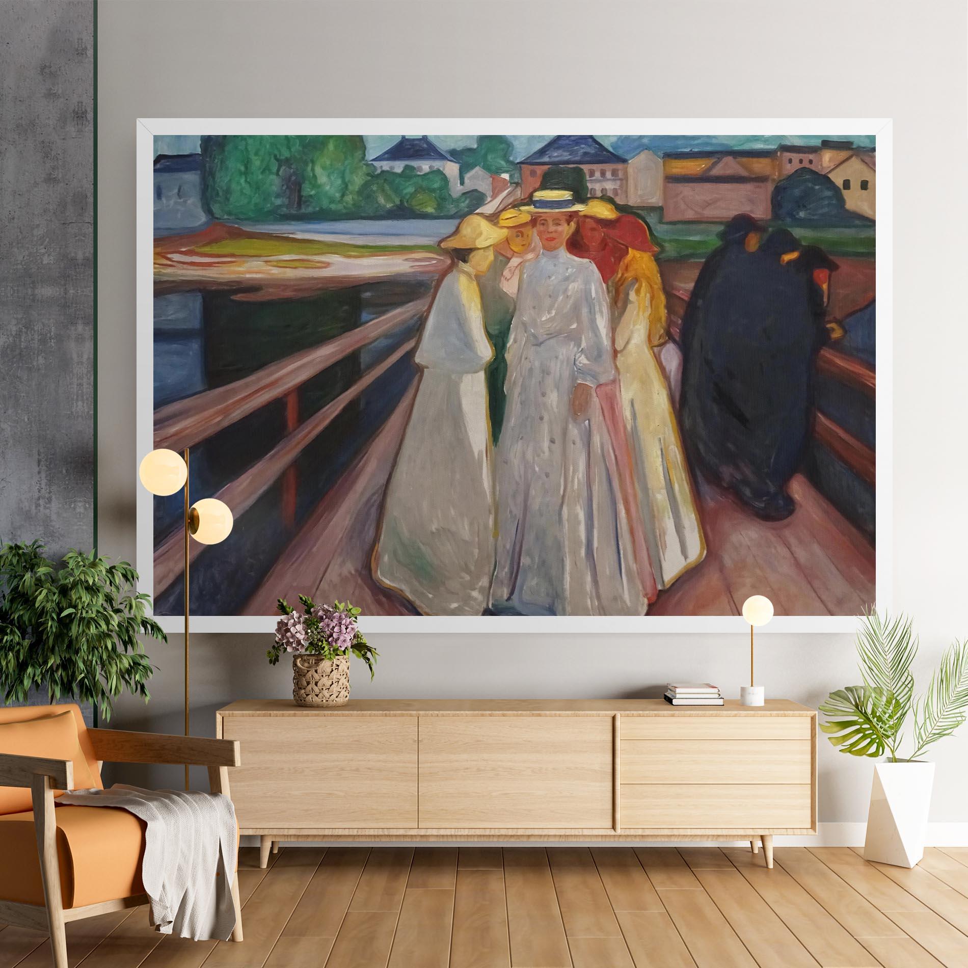 Leinwandbild Munch Art mockup 9