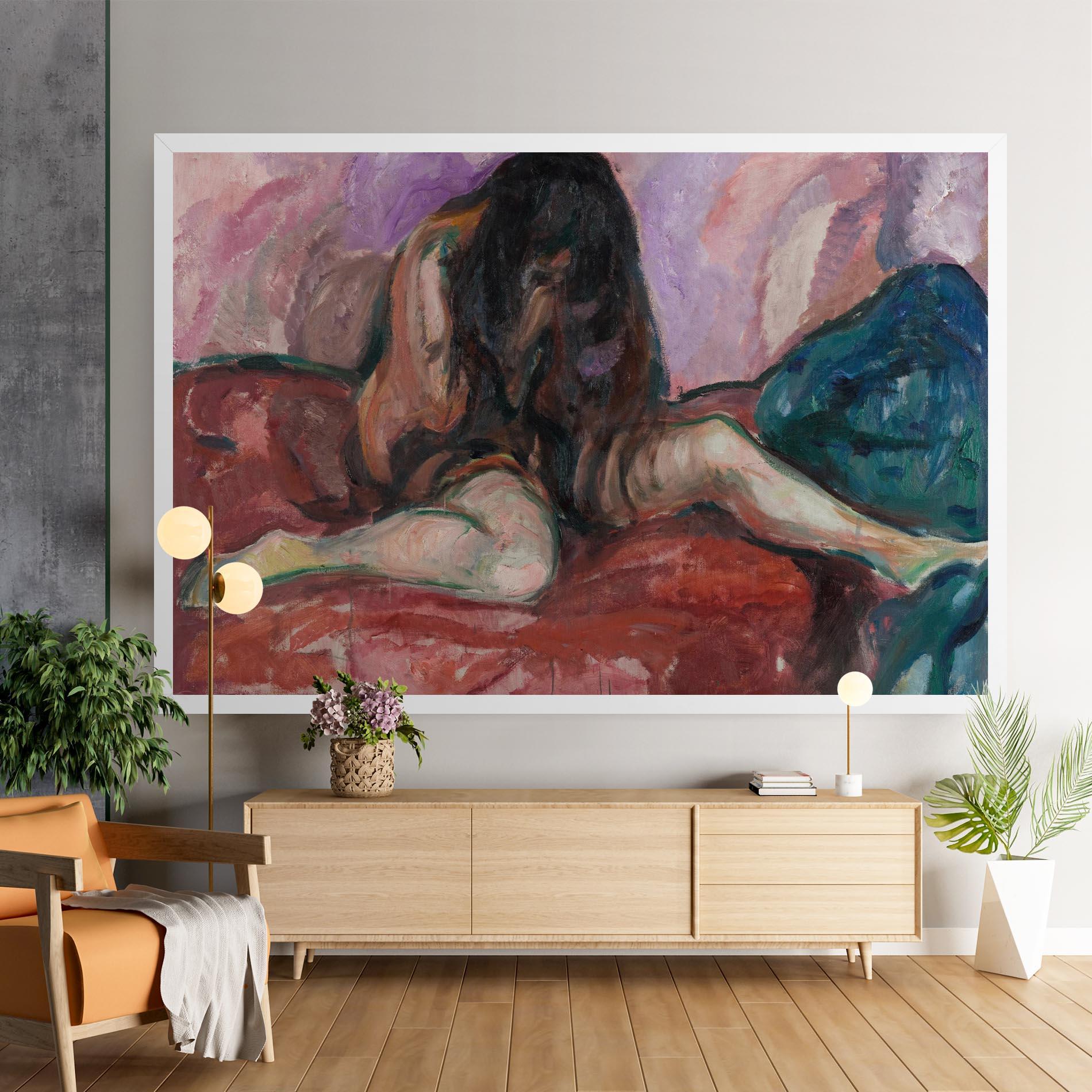 Leinwandbild Weeping Nude mockup 9