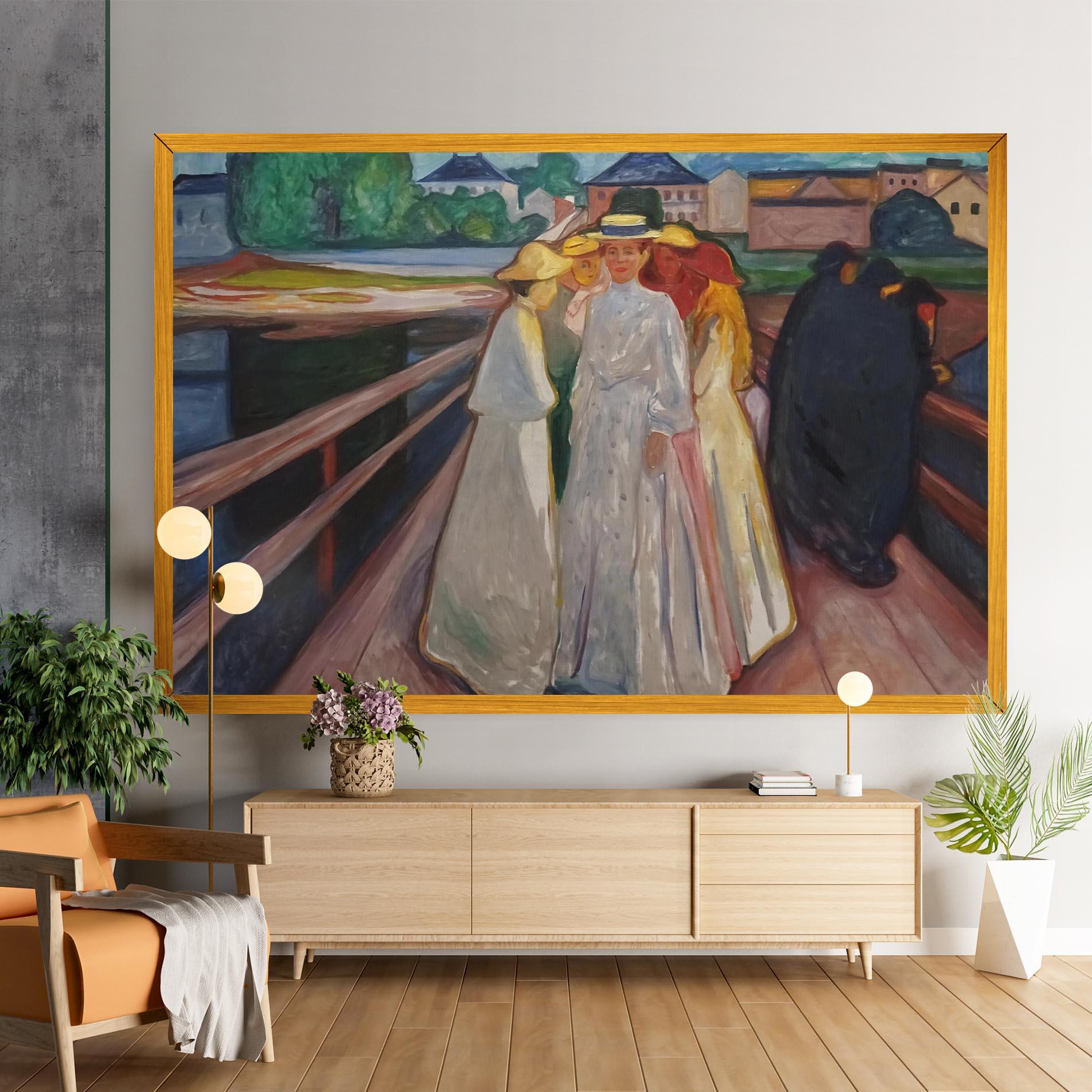 Leinwandbild Munch Art mockup 9