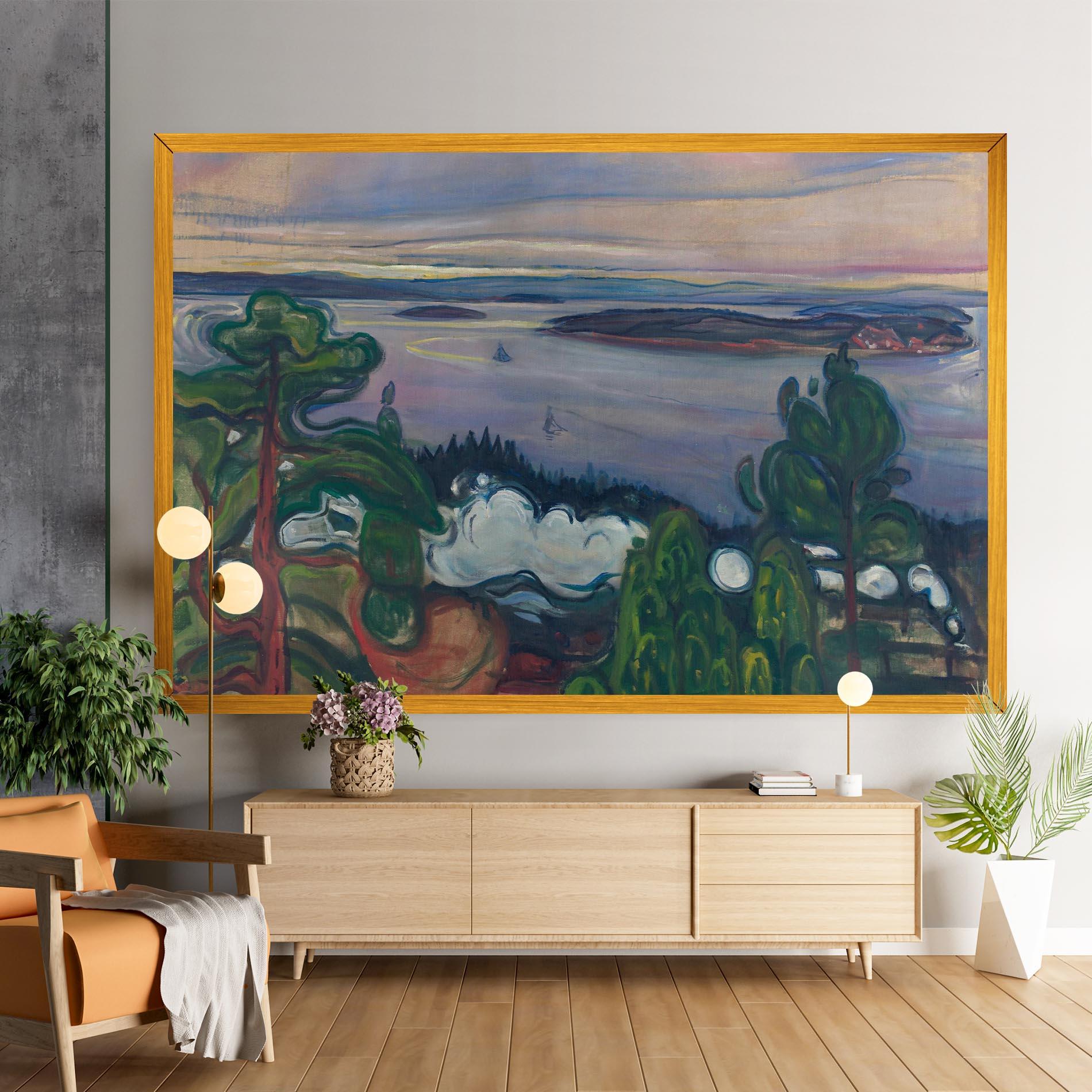 Leinwandbild Train Smoke mockup 9