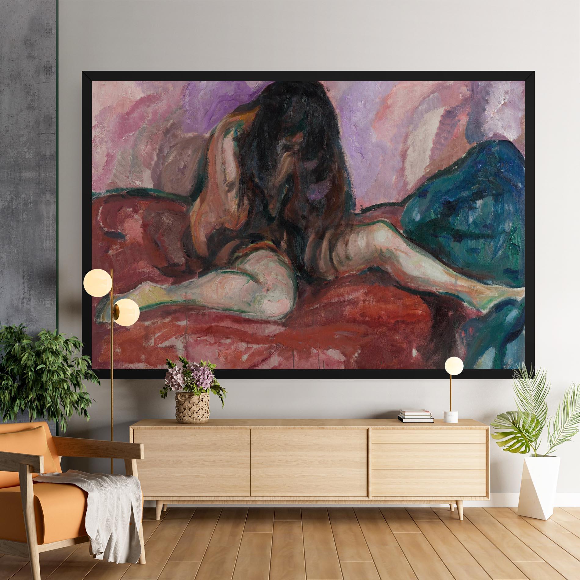 Leinwandbild Weeping Nude mockup 9
