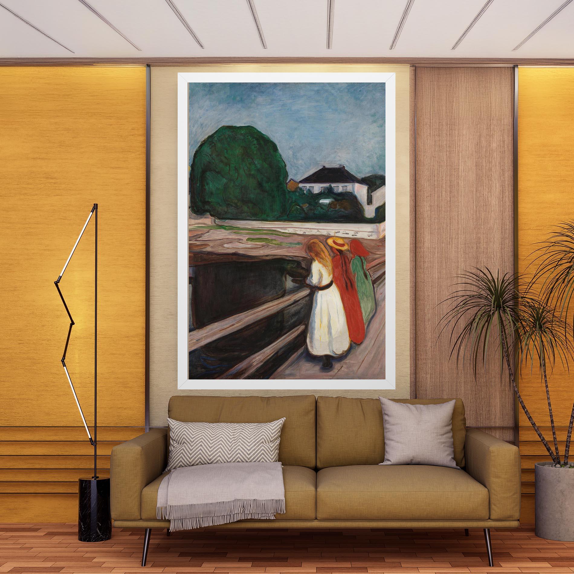 Leinwandbild Girls On The Bridge mockup 9