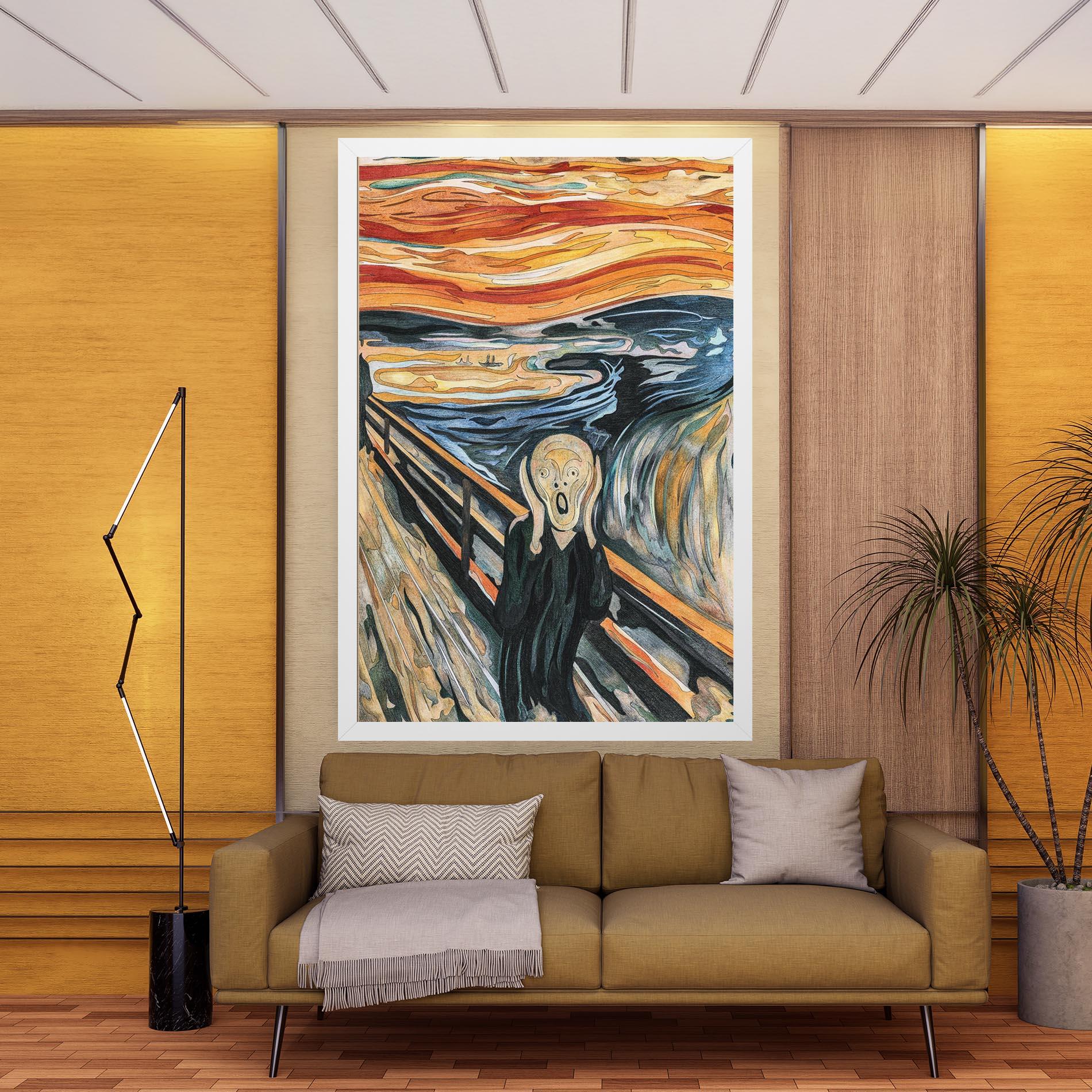 Leinwandbild The Scream mockup 9