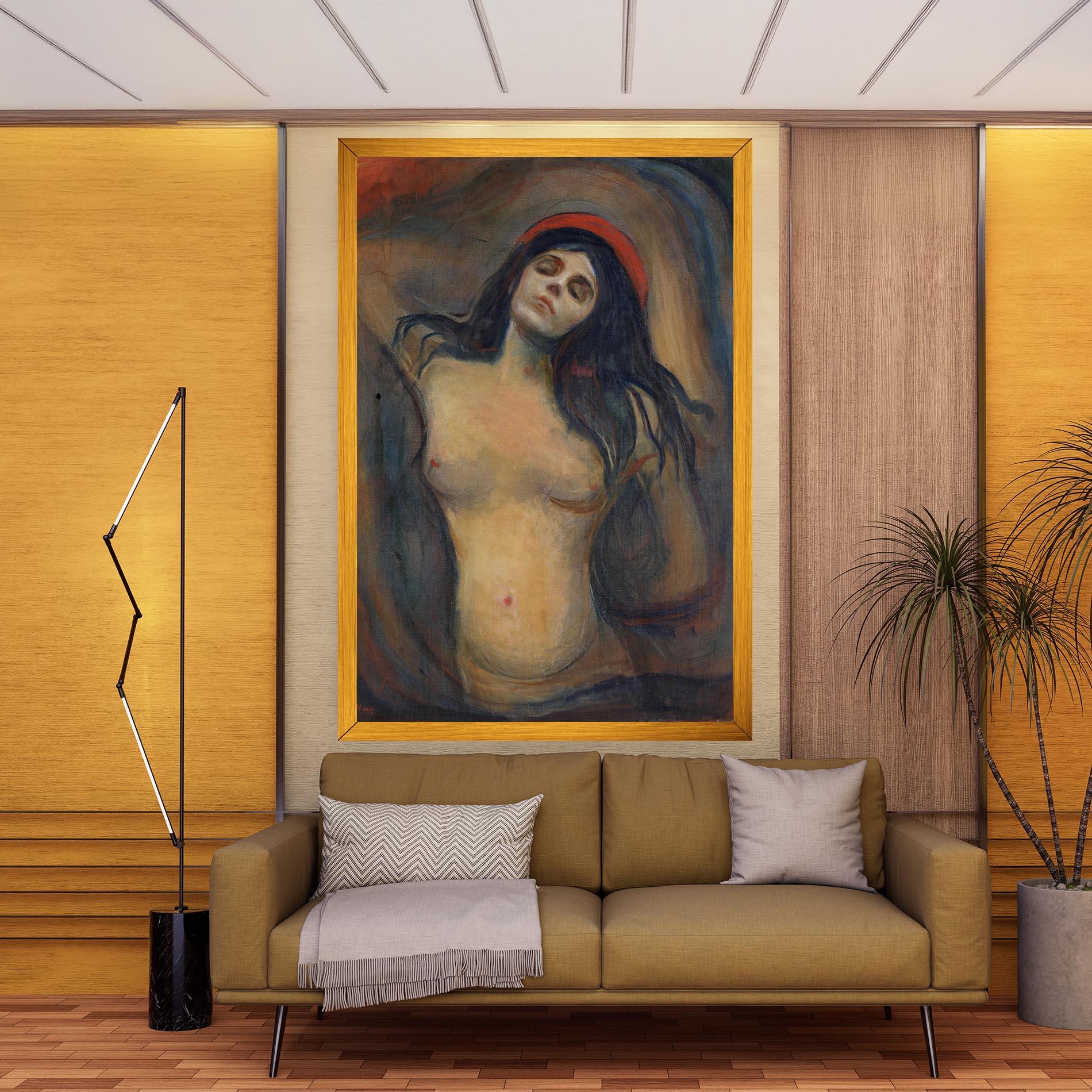 Leinwandbild Madonna Oil Painting mockup 9