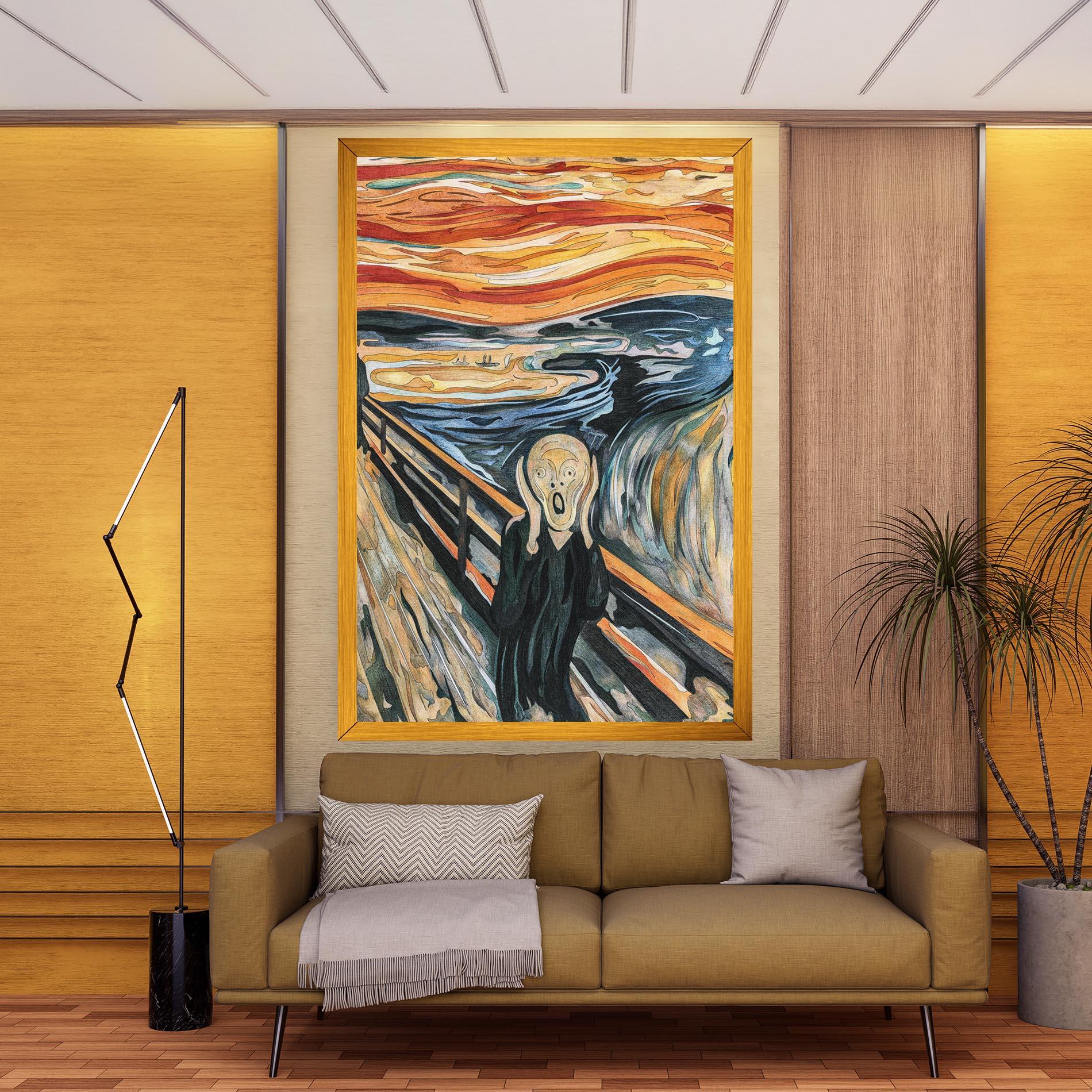Leinwandbild The Scream mockup 9