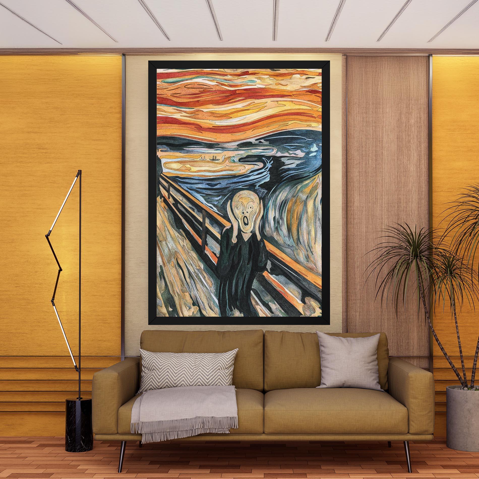 Leinwandbild The Scream mockup 9