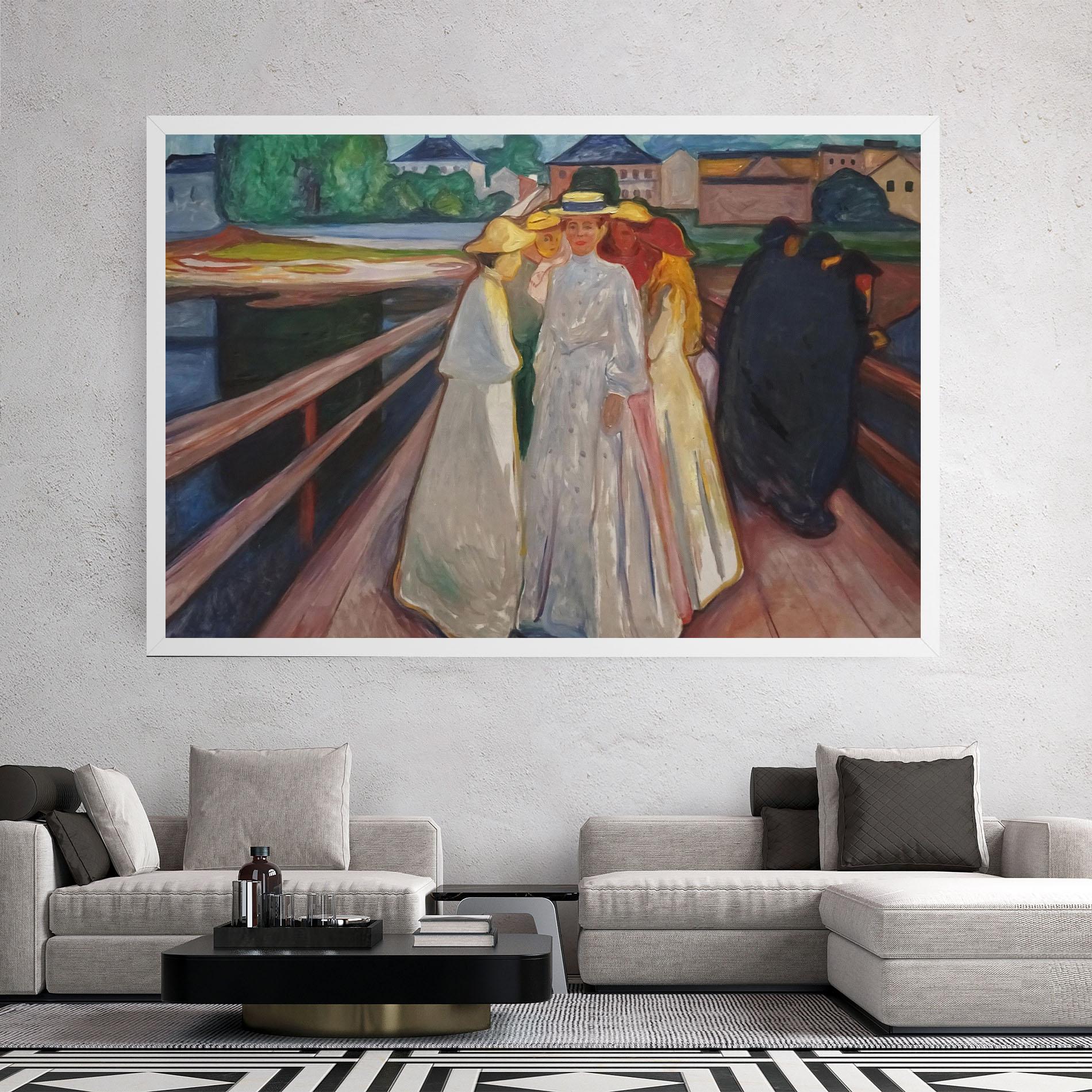 Leinwandbild Munch Art mockup 2