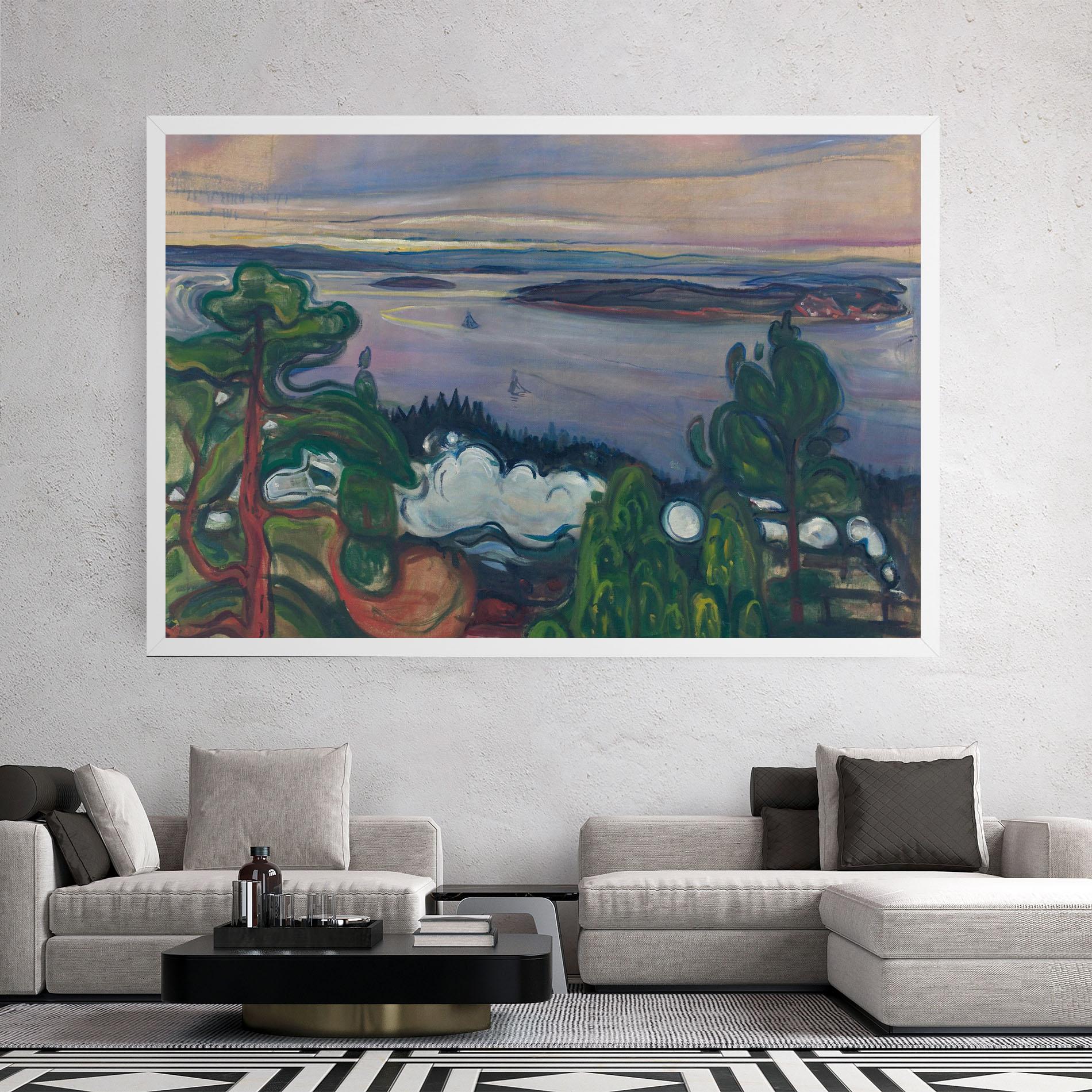 Leinwandbild Train Smoke mockup 2