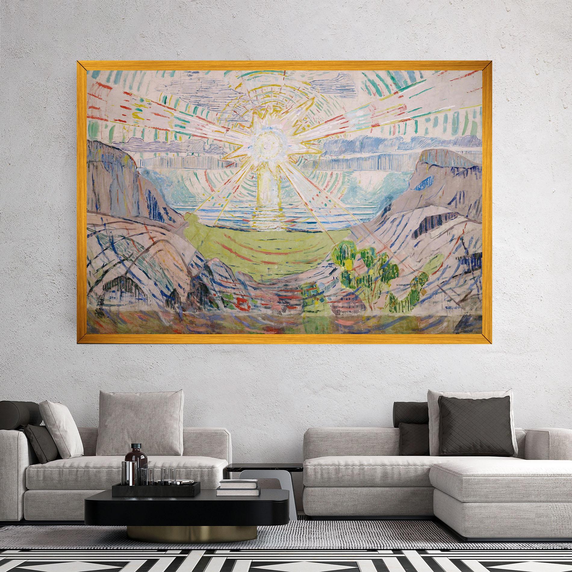 Leinwandbild The Sun Art mockup 2