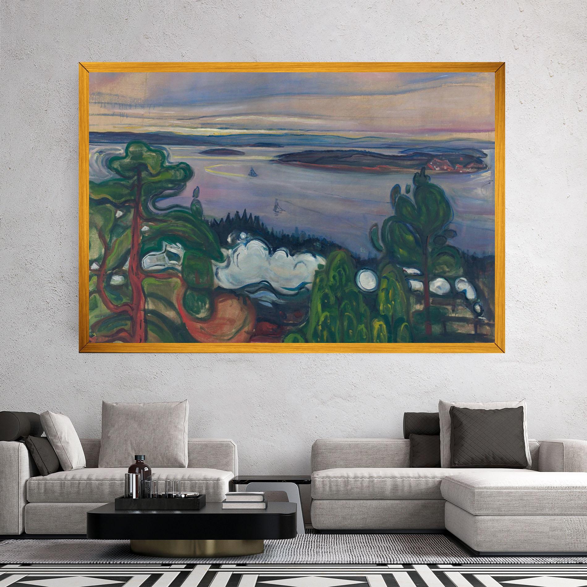 Leinwandbild Train Smoke mockup 2