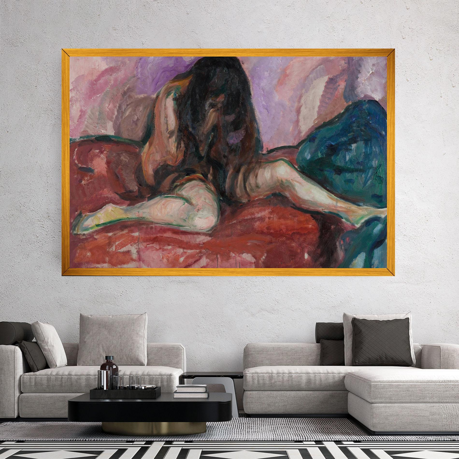 Leinwandbild Weeping Nude mockup 2